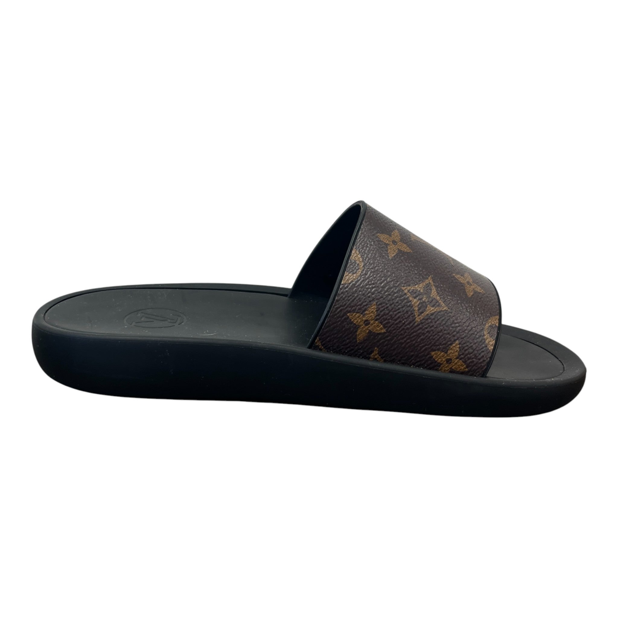 Women's Monogram Waterfront Slides Black Size EU 39 / UK 6