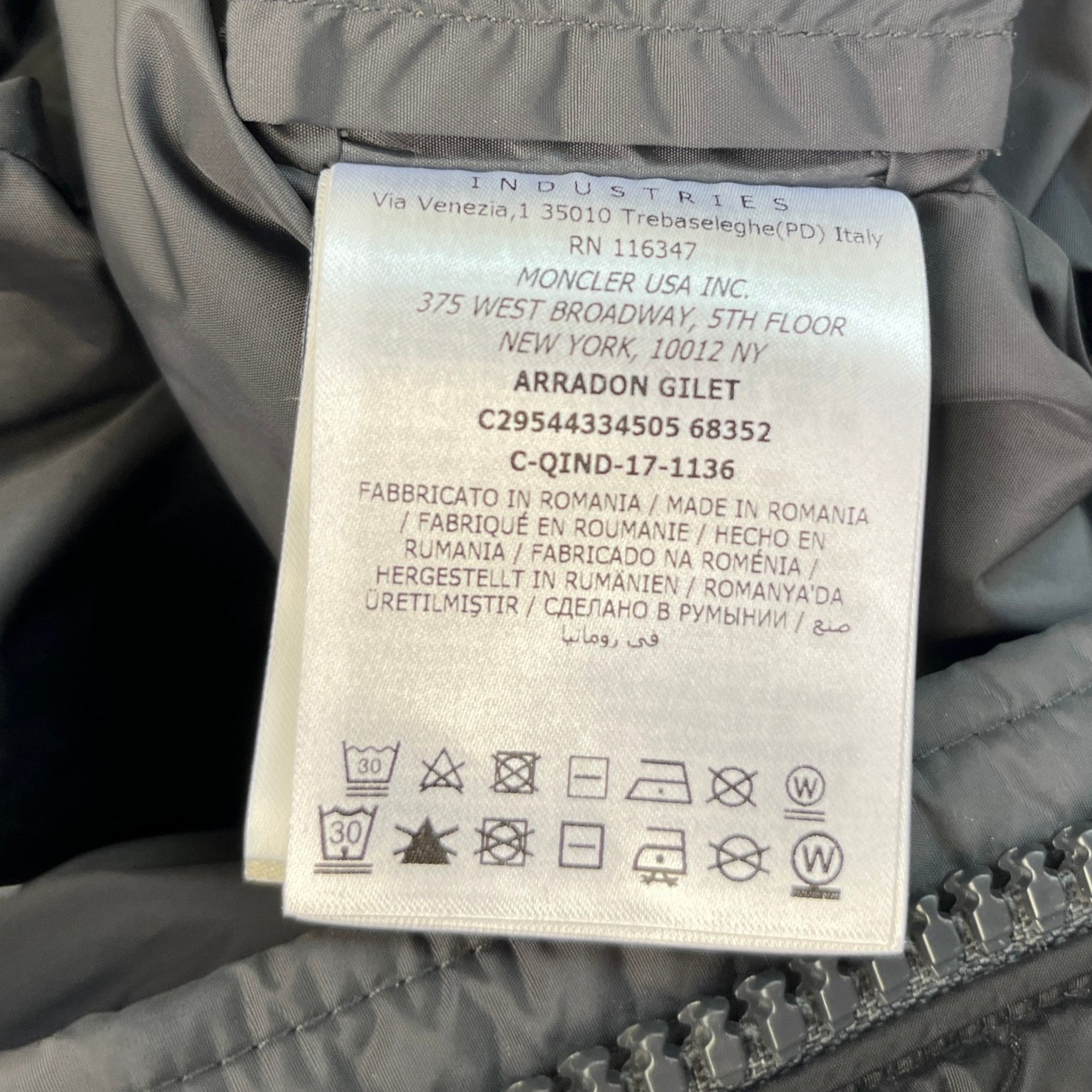 Men's Arradon Kids Age 10 Gilet Black Size XXS