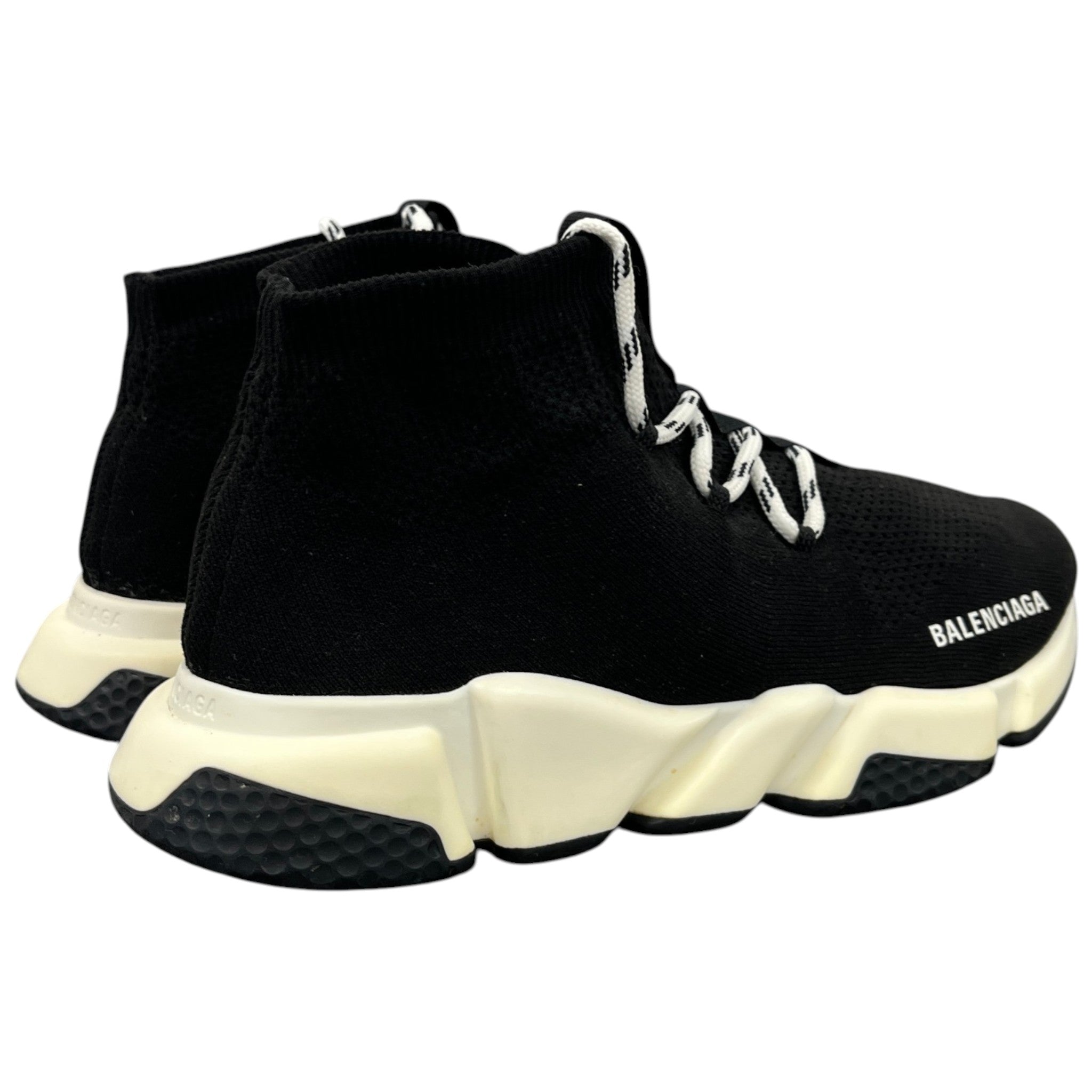 Men's Speed Lace-Up High Trainers Black Size EU 42 / UK 8