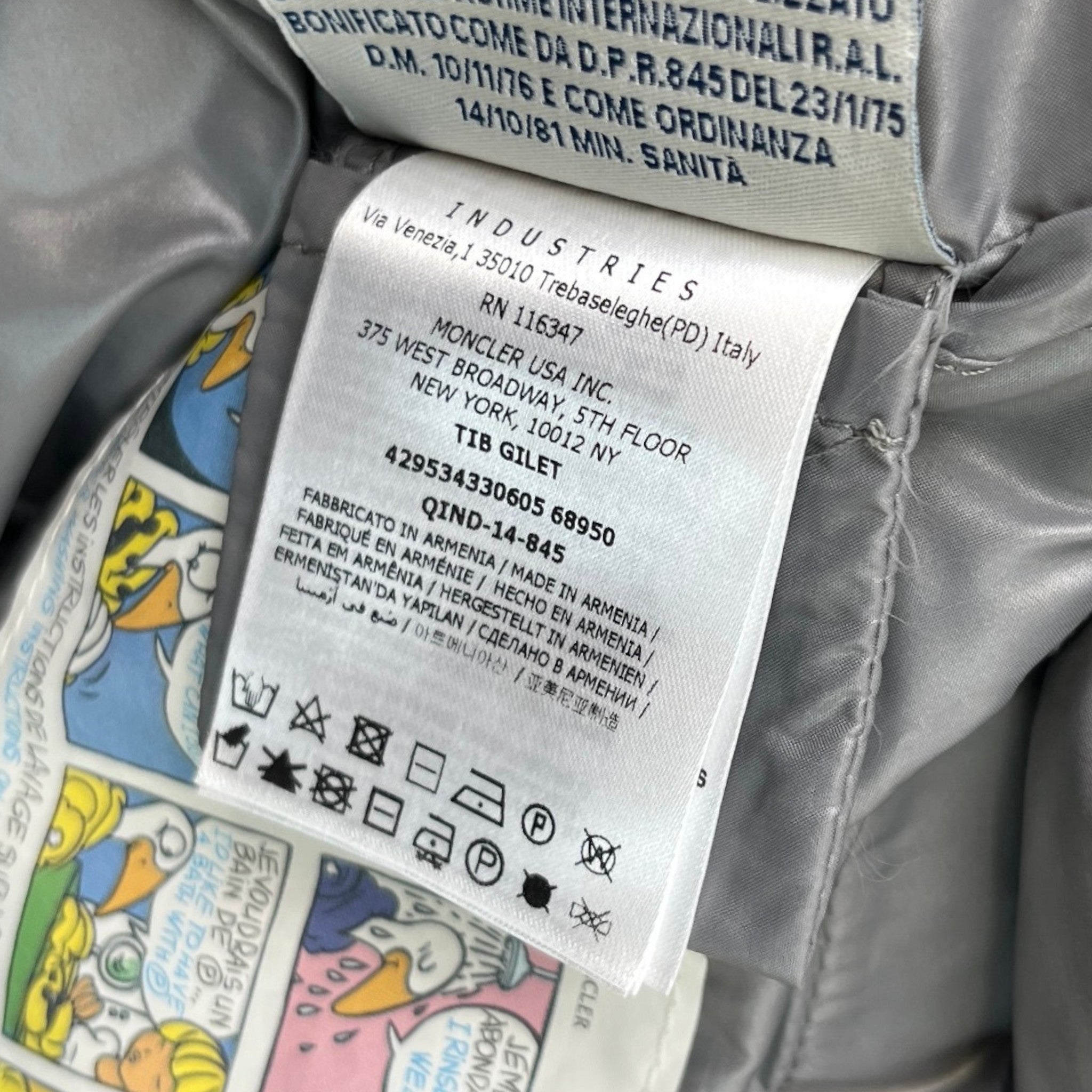 Women's Tib Kids Age 8 Gilet Grey Size XXS