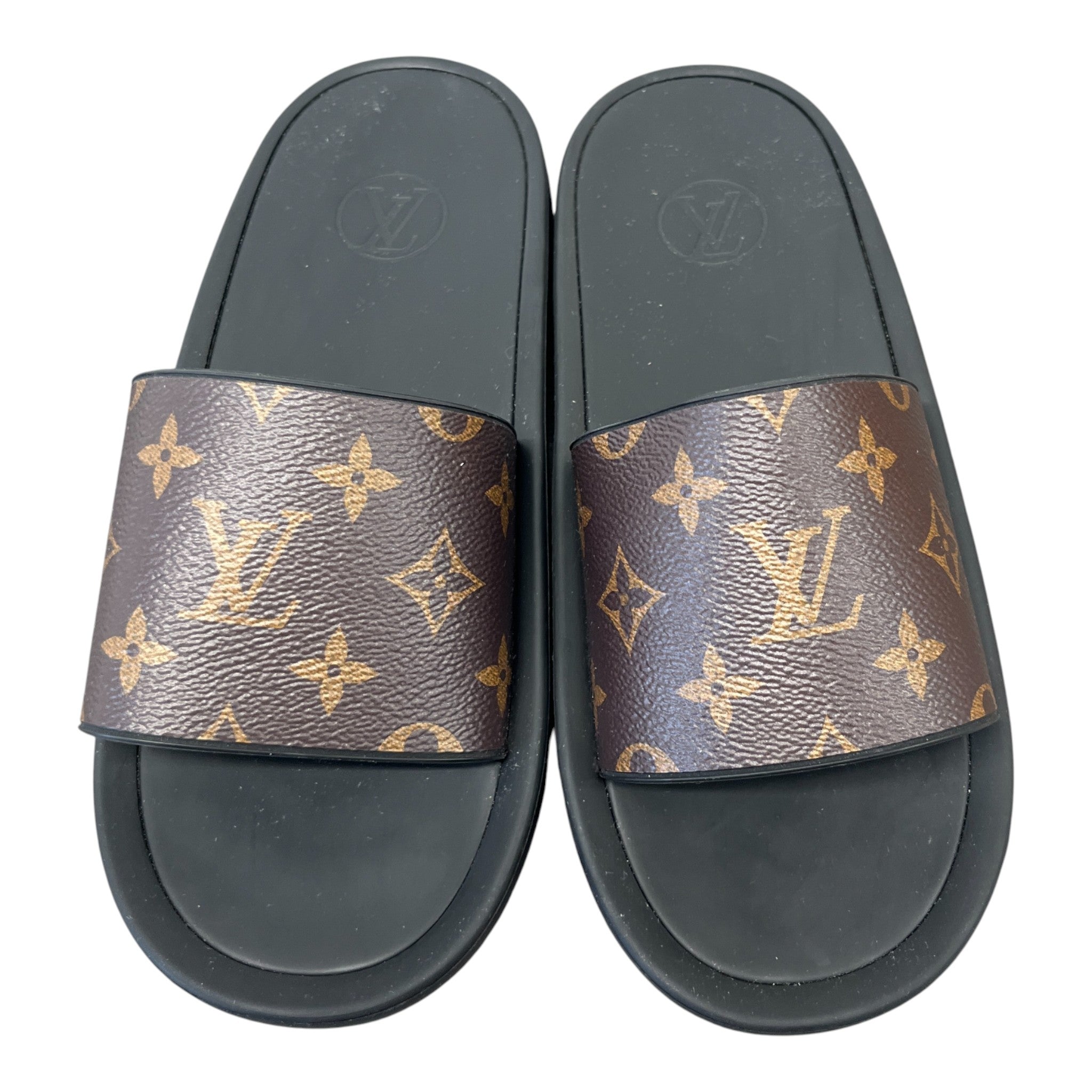 Women's Monogram Waterfront Slides Black Size EU 39 / UK 6