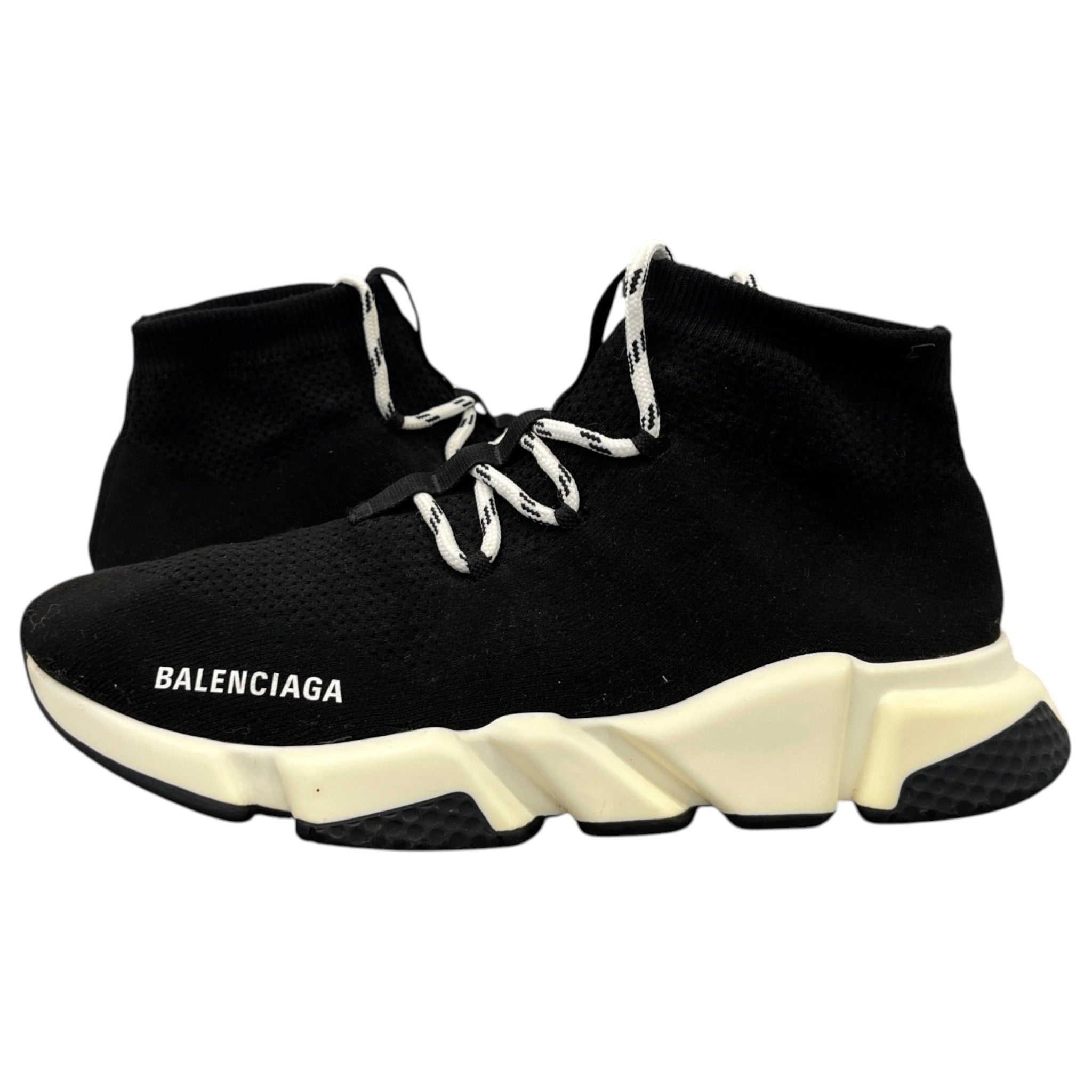 Men's Speed Lace-Up High Trainers Black Size EU 42 / UK 8