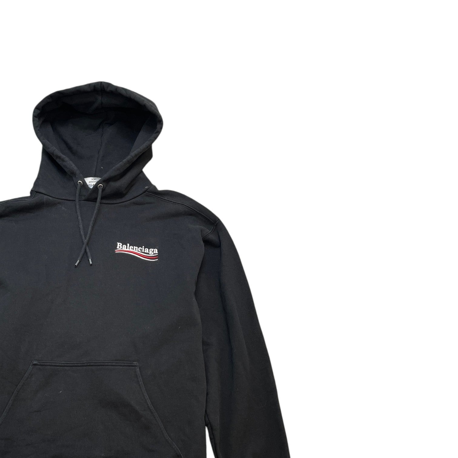 Men's Political Campaign Logo Hoodie Black Size S