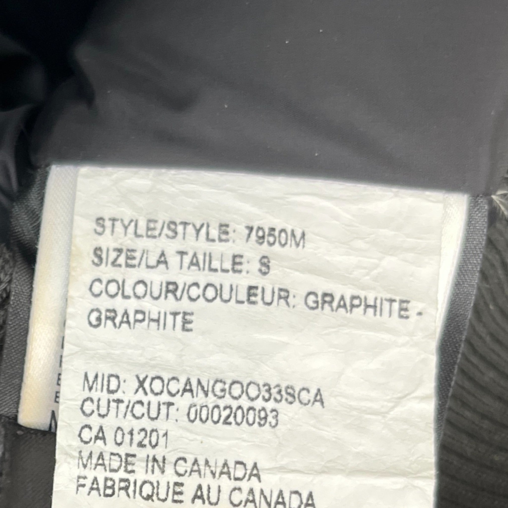 Men's Chilliwack Bomber Down Jacket Grey Size S