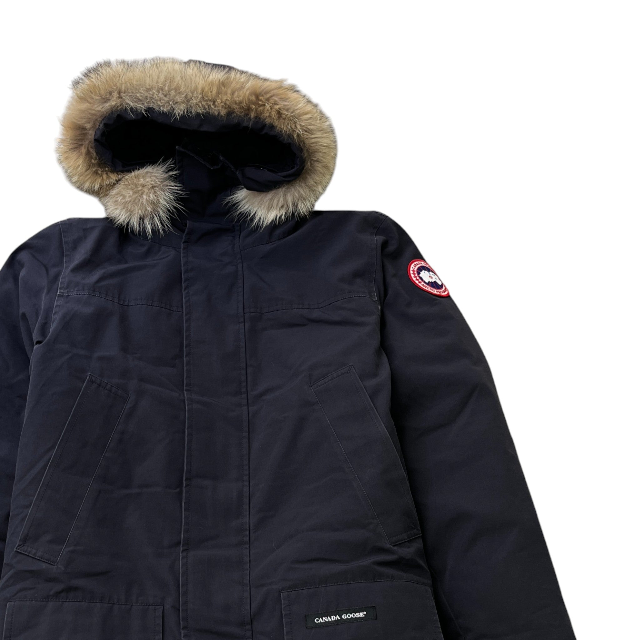 Men's Langford Parka Down Jacket Navy Size S