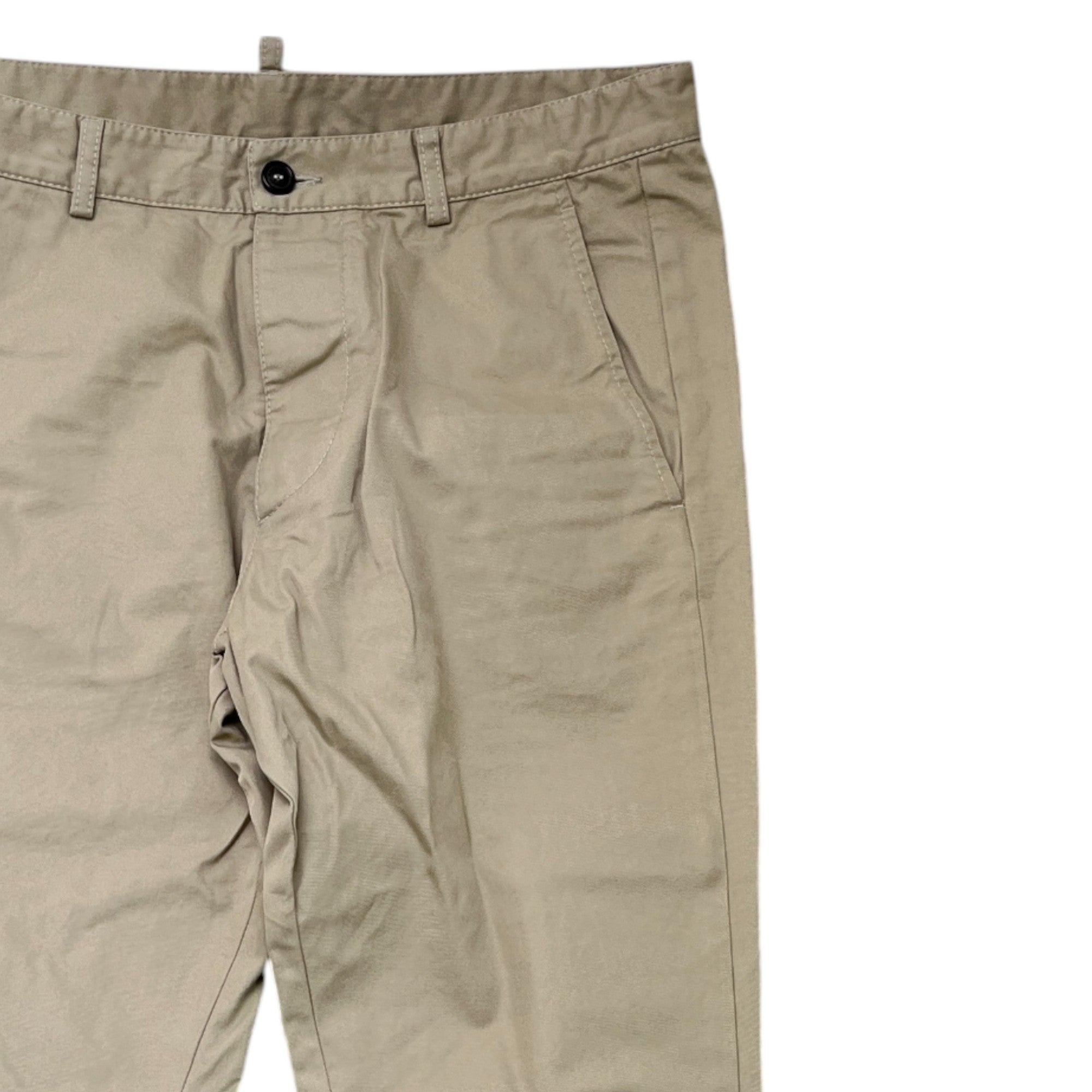 Men's Applique Logo Trousers Beige Size IT 48 / UK 32