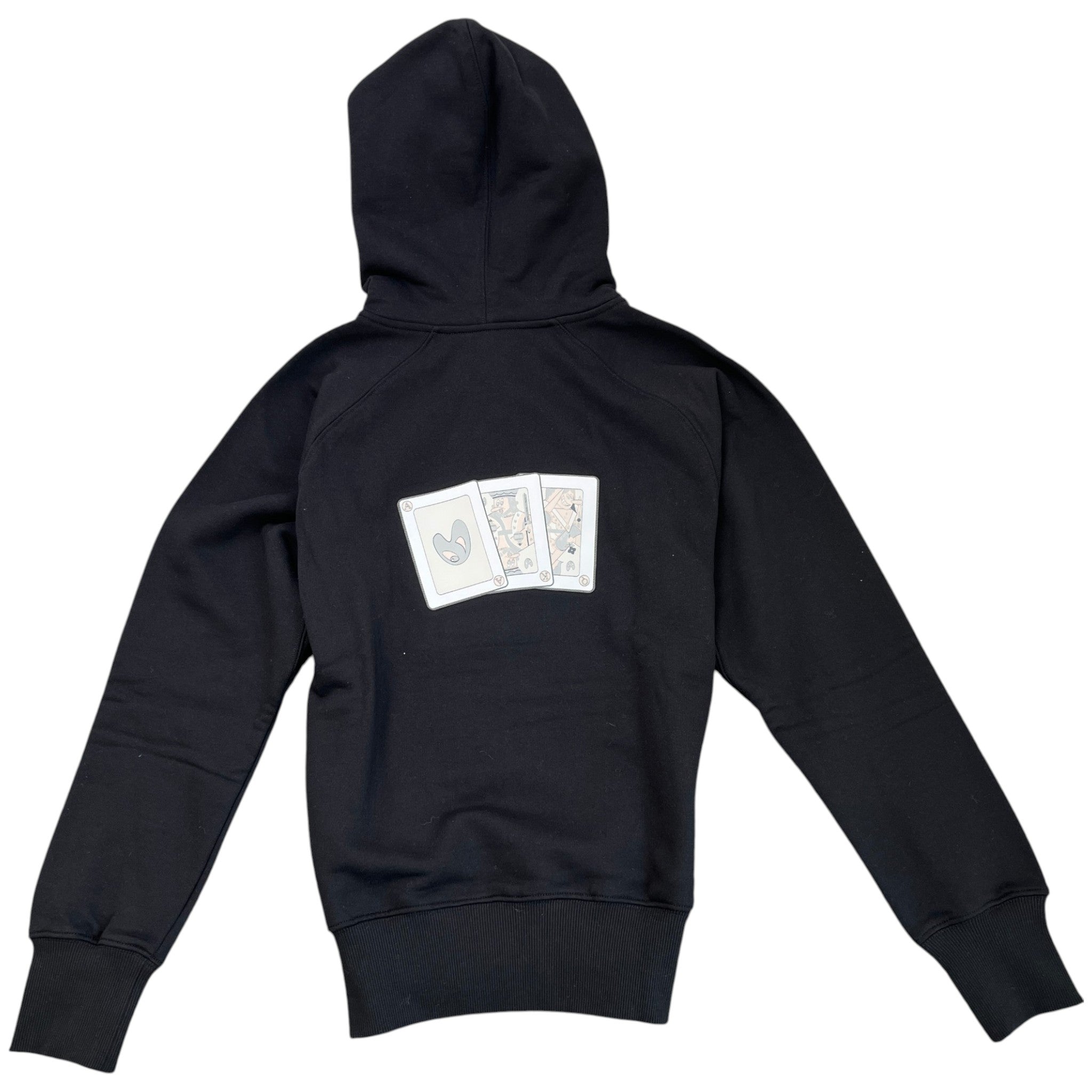 Men's Kenny Scharf Playing Cards Hoodie Black Size XXS
