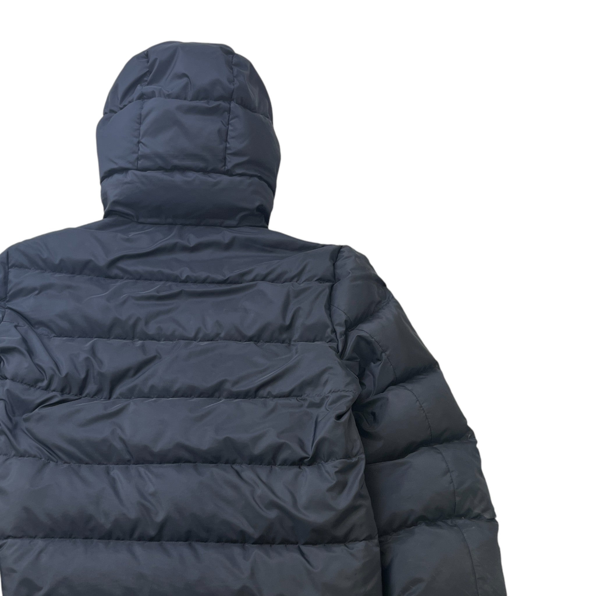 Men's Plaque Logo Down Jacket Navy Size IT 50 / L