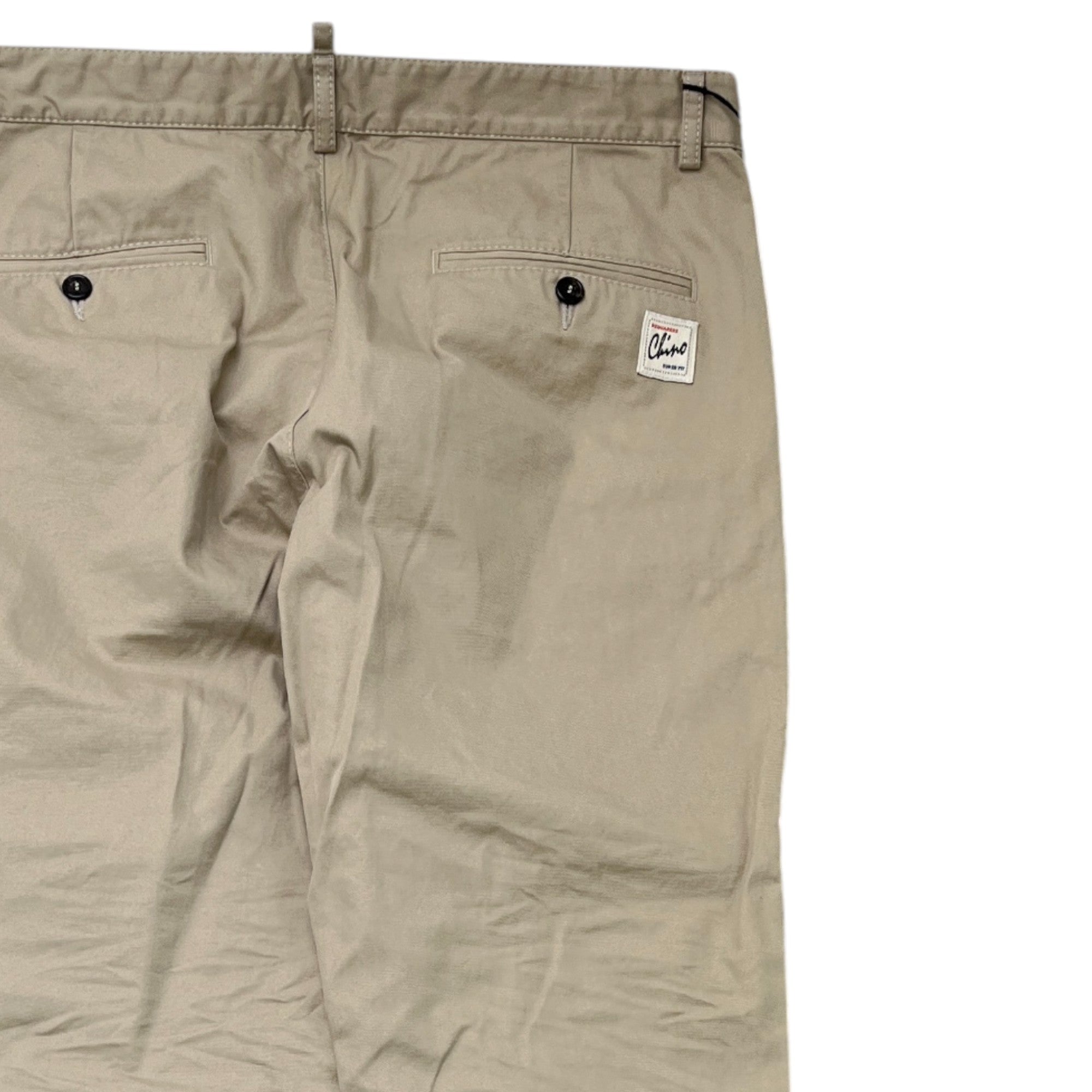 Men's Applique Logo Trousers Beige Size IT 48 / UK 32