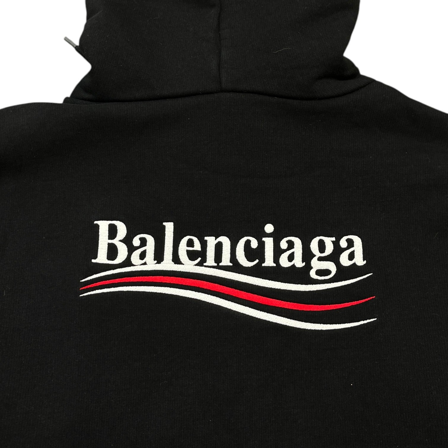 Men's Political Campaign Logo Hoodie Black Size S