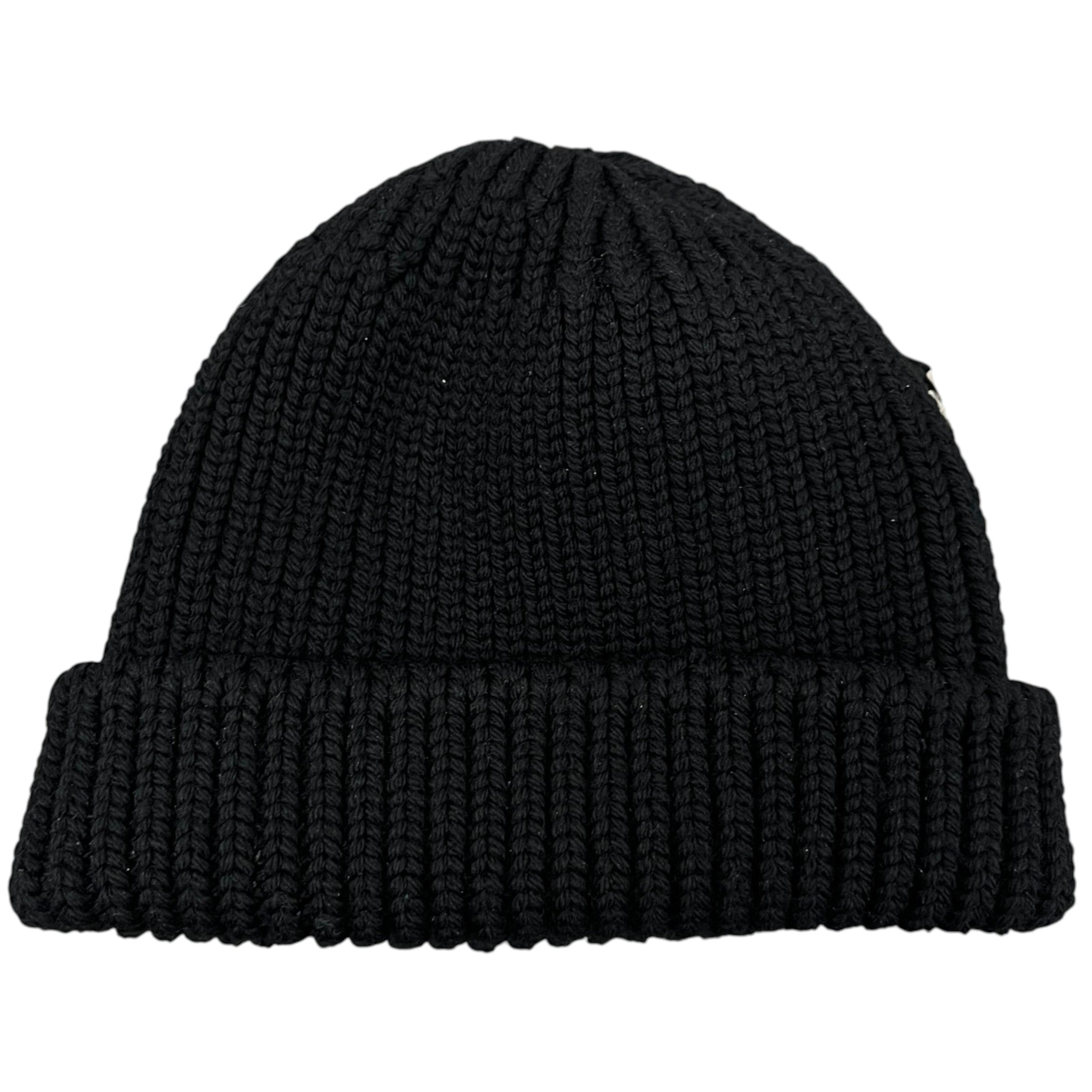 Men's Plaque Logo Pouch Hat Black Size M