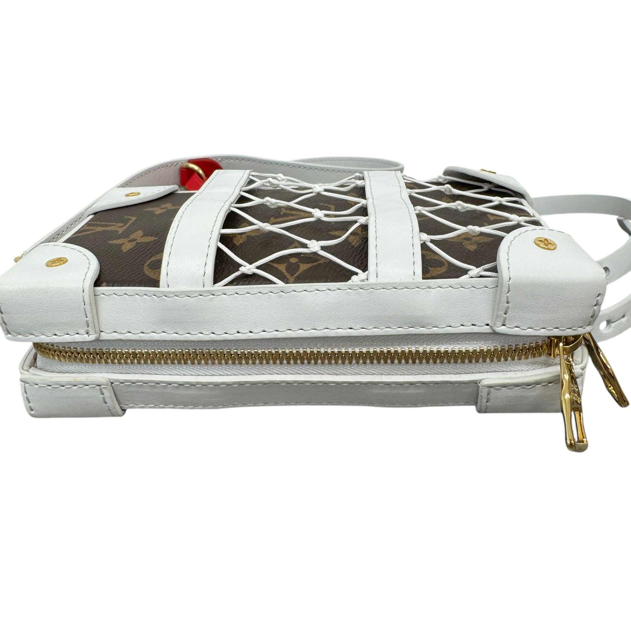 Men's X Nba 2020 Monogram Soft Trunk Phone Box Bag Brown