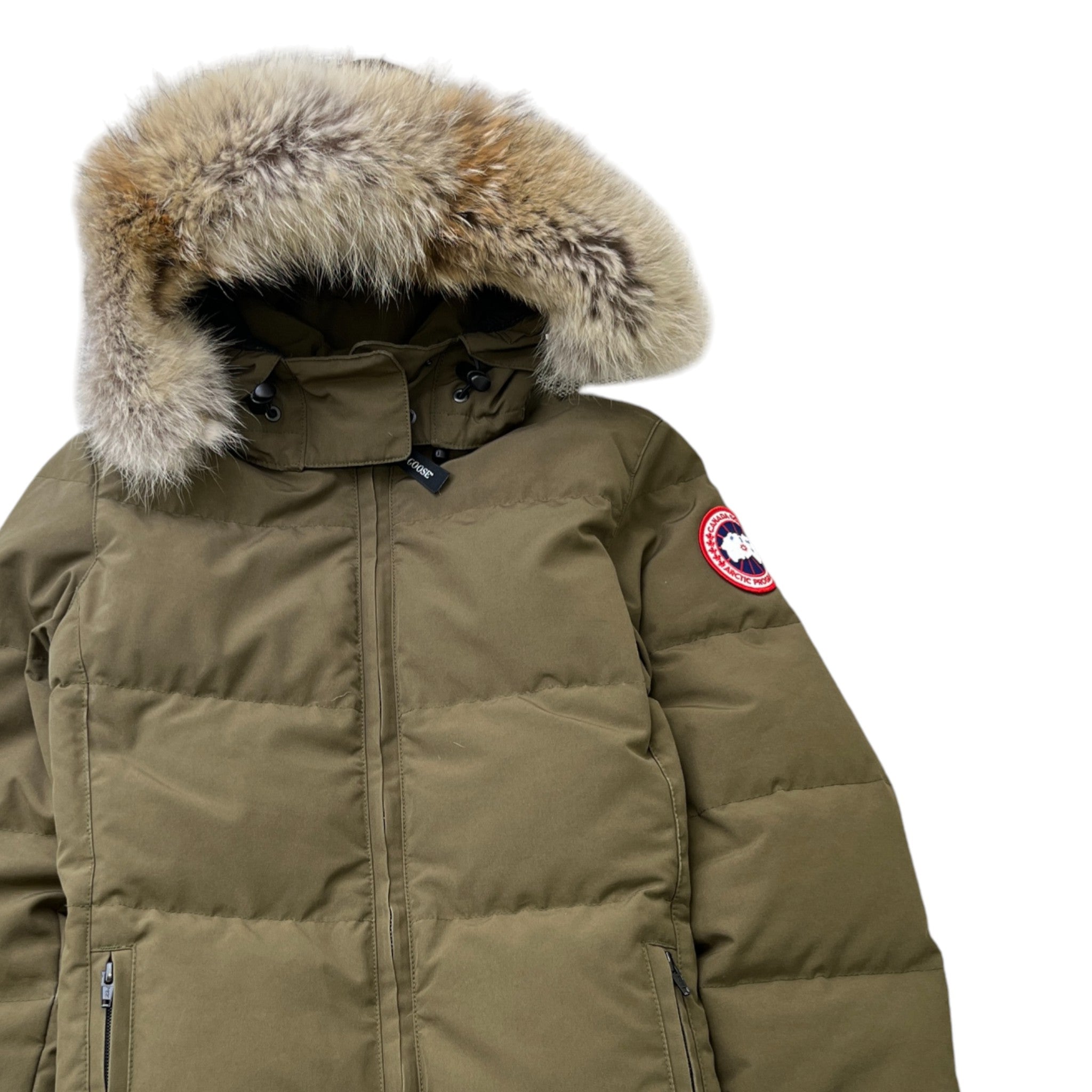 Women's Chelsea Parka Down Jacket Khaki Size S