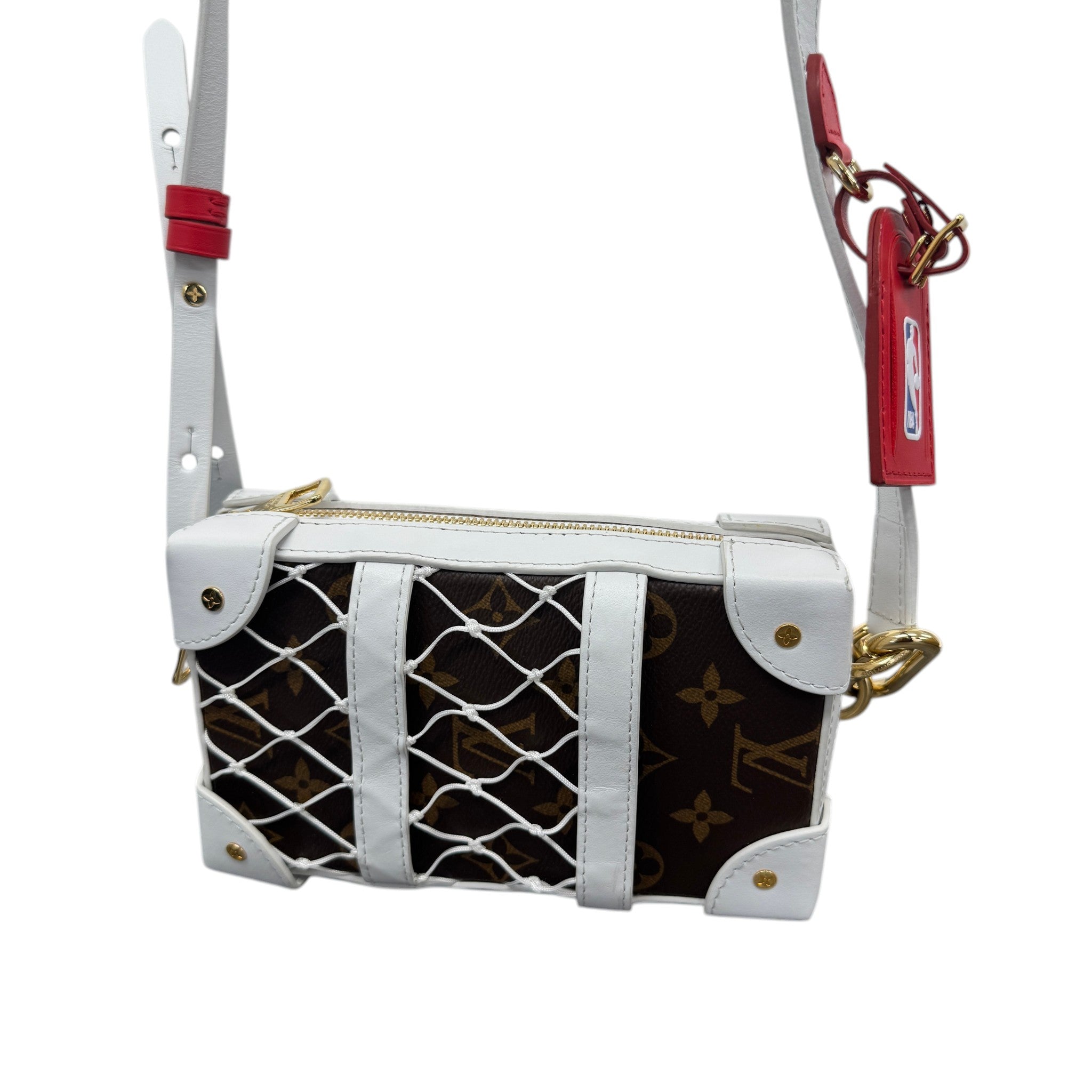 Men's X Nba 2020 Monogram Soft Trunk Phone Box Bag Brown