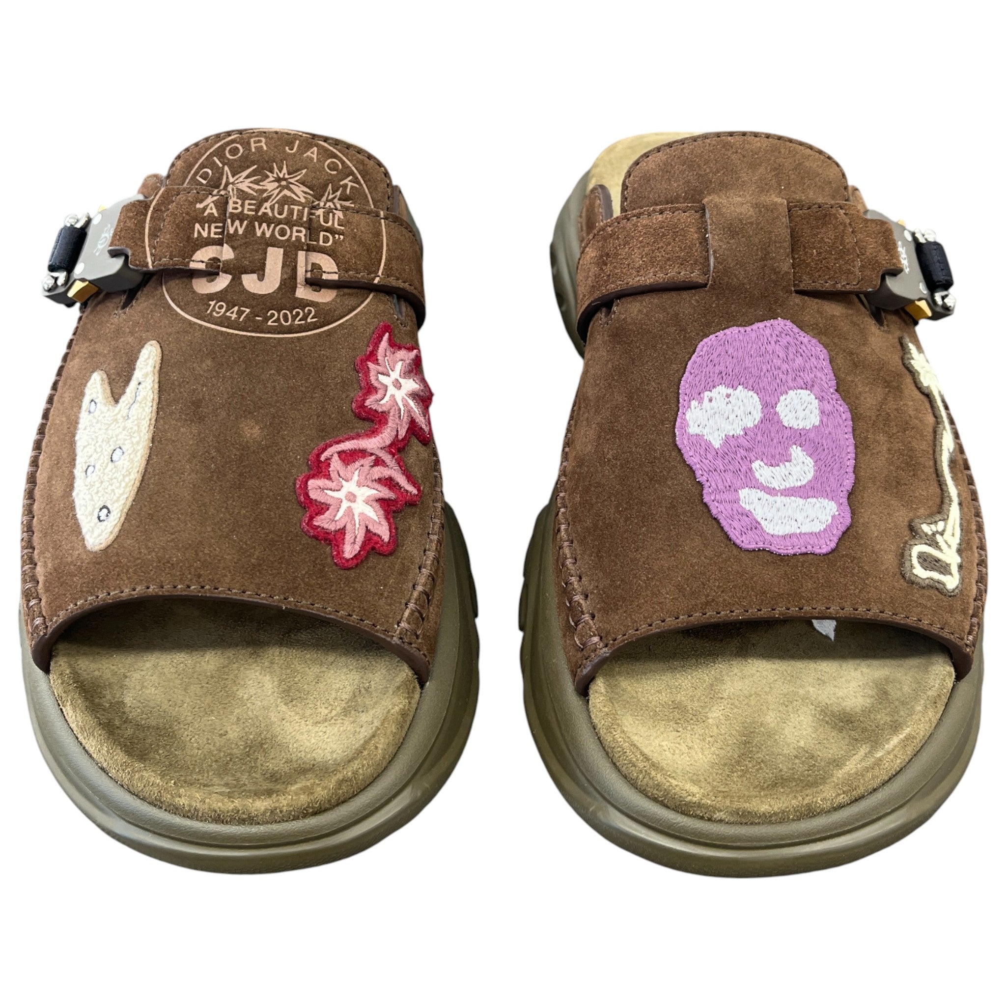 Men's X Travis Scott Cactus Jack Sandals Brown Size EU 42 / UK 8