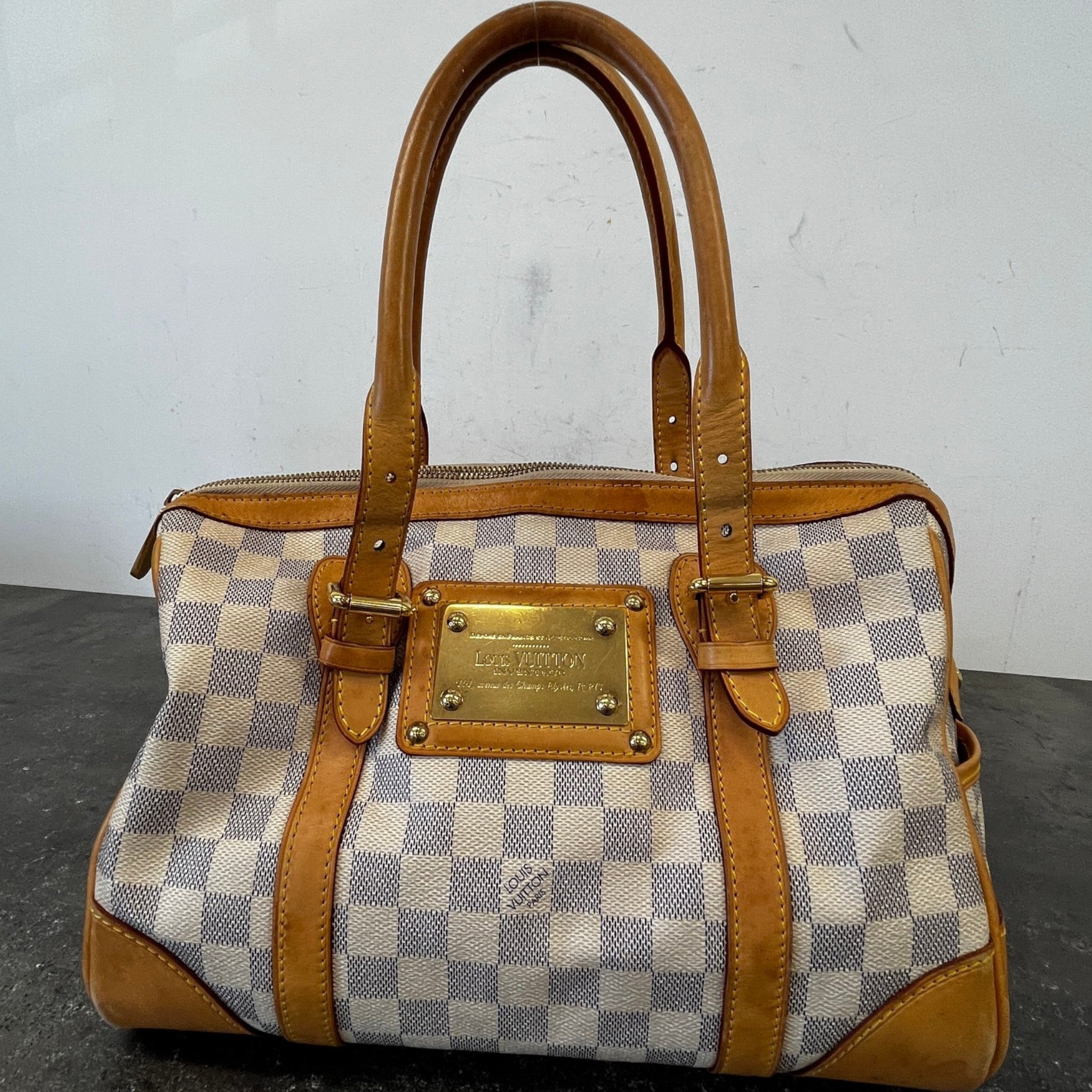 Women's Damier Azur Berkeley Bag Cream