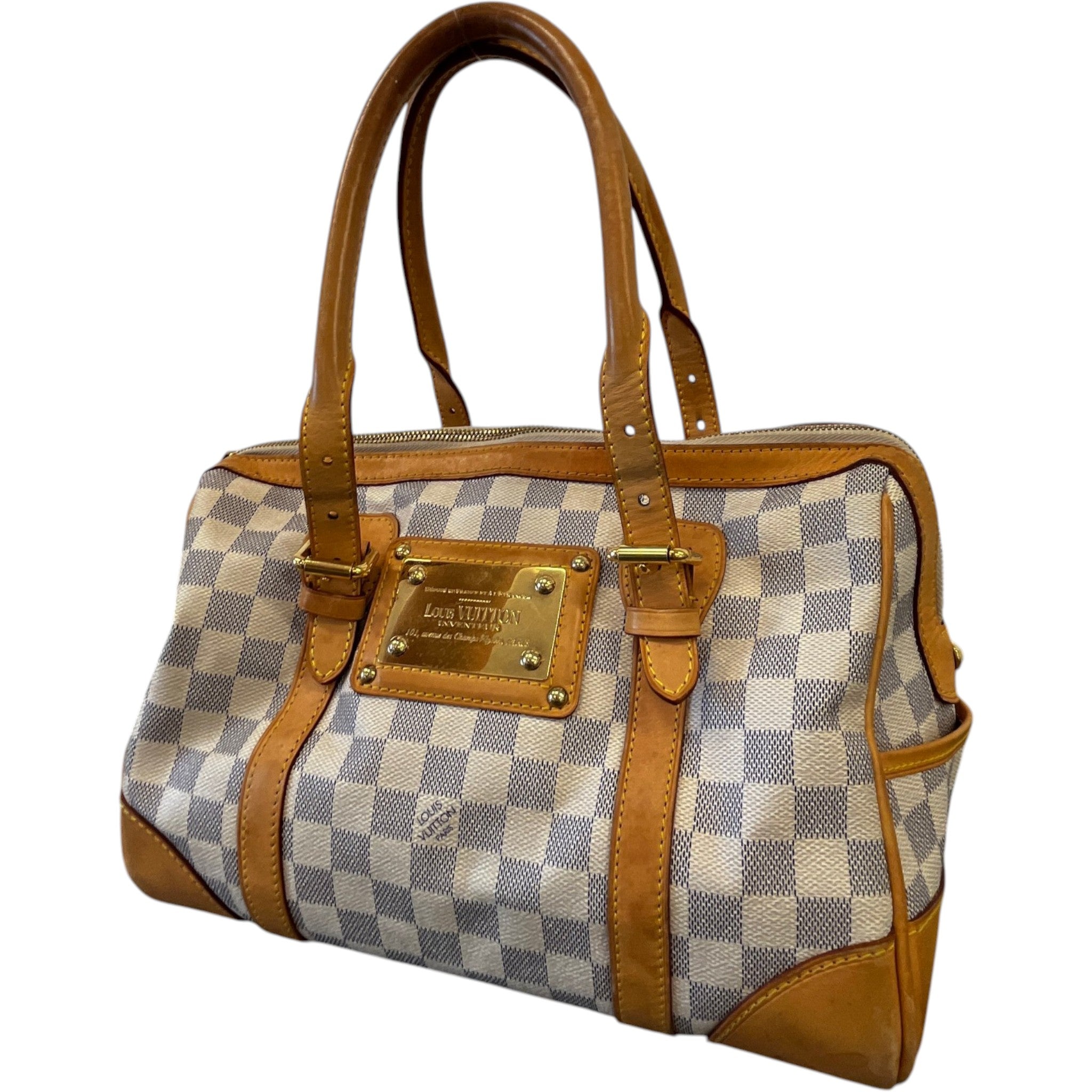 Women's Damier Azur Berkeley Bag Cream