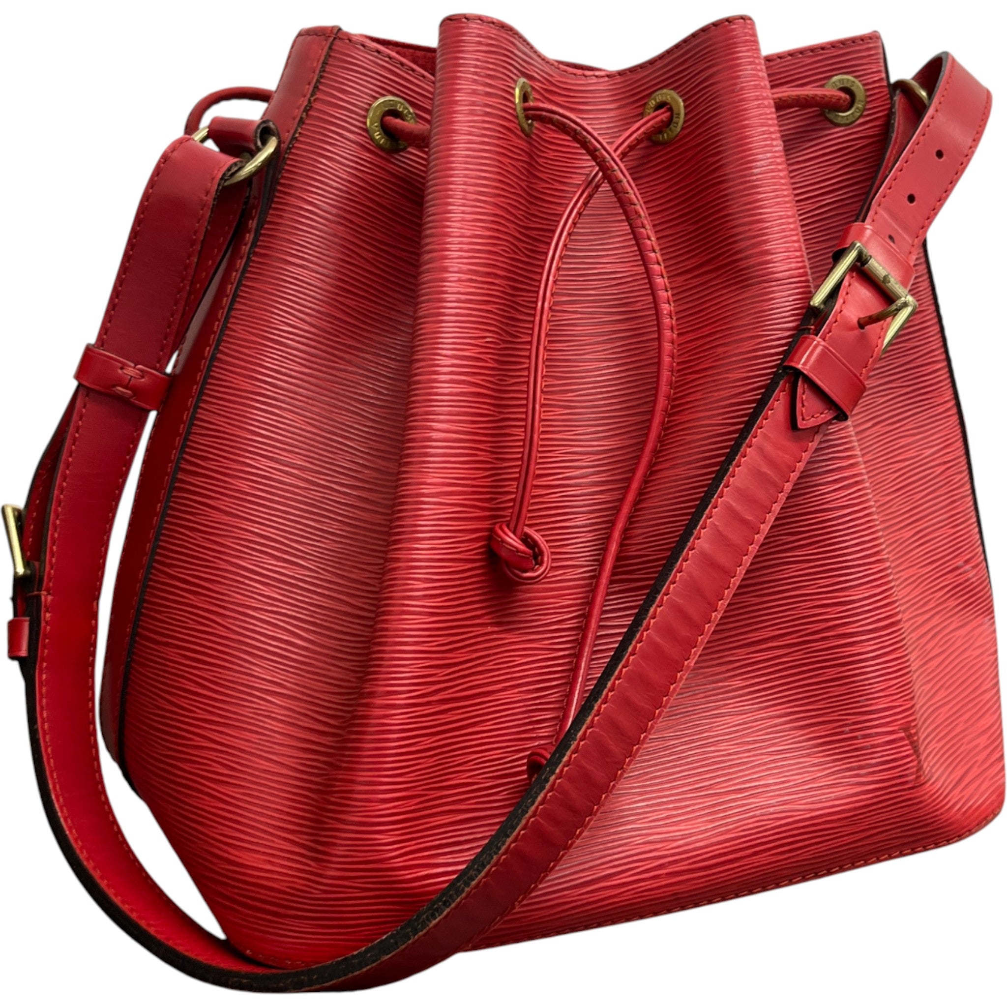 Women's Noe Epi Leather Bag Red