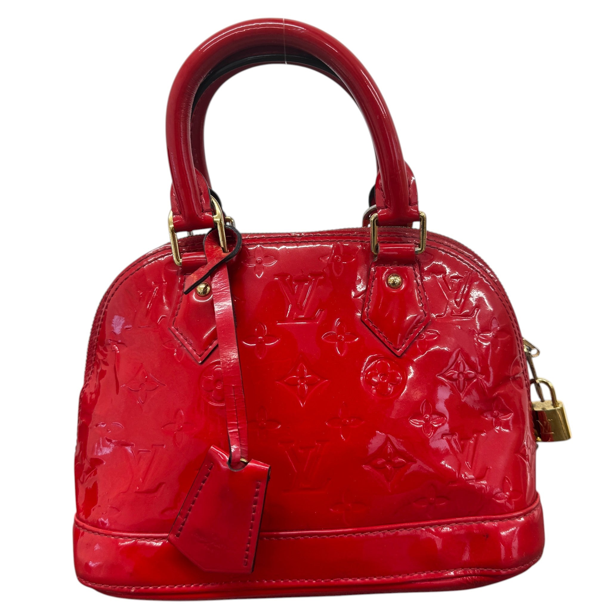 Women's Vernis Leather Alma Bb Bag Red