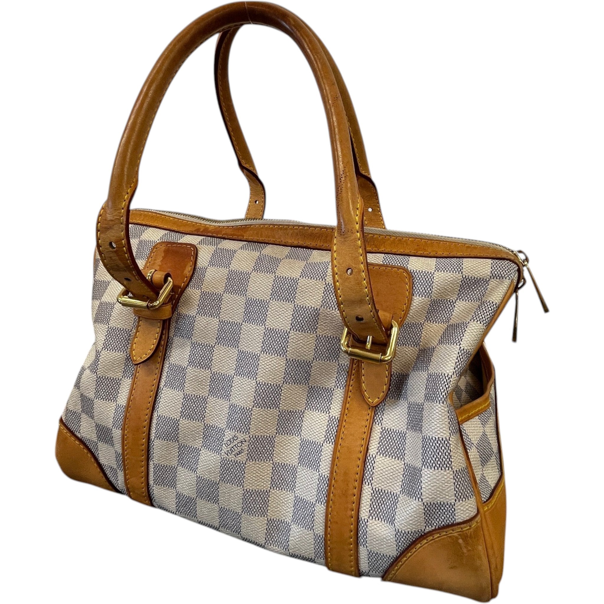 Women's Damier Azur Berkeley Bag Cream