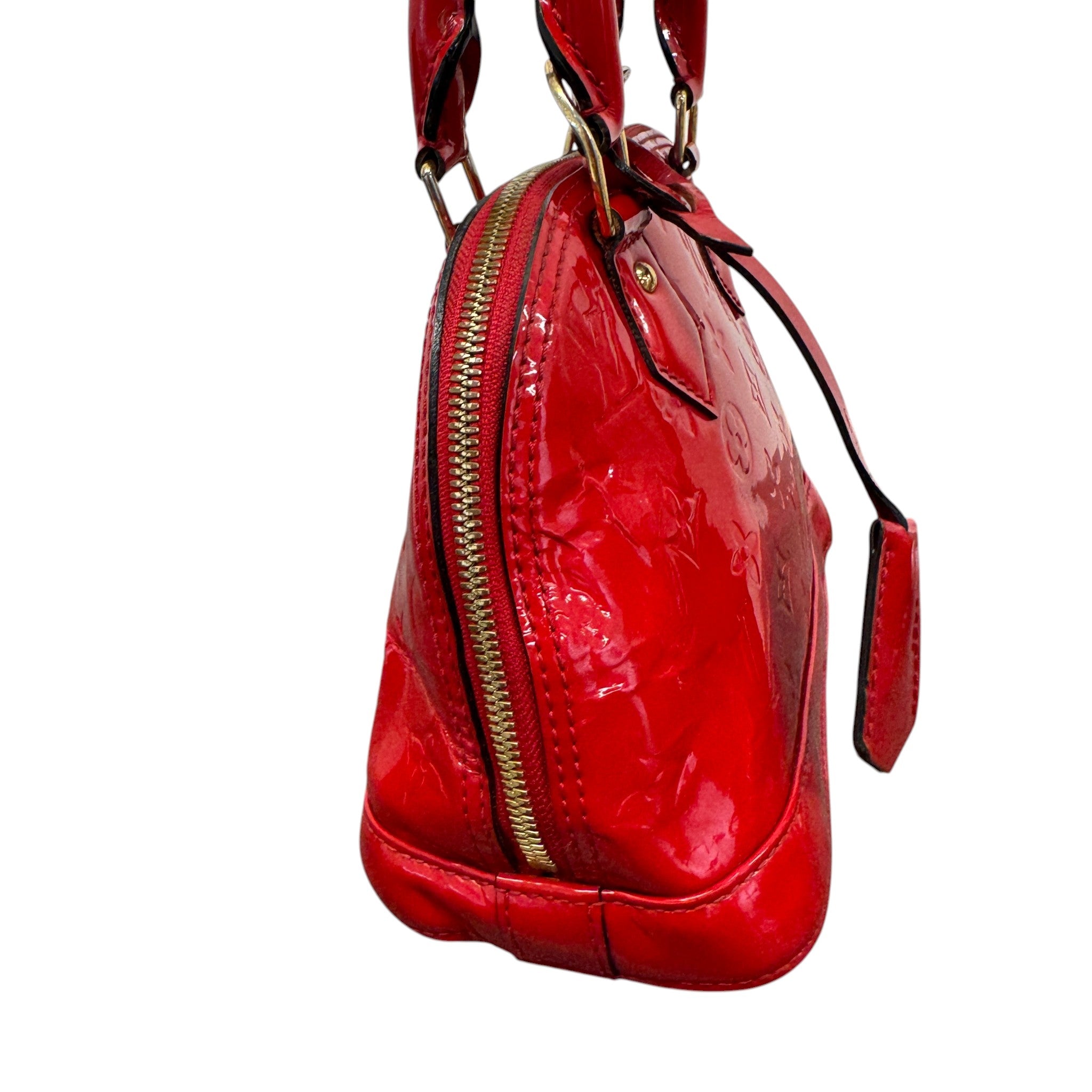 Women's Vernis Leather Alma Bb Bag Red