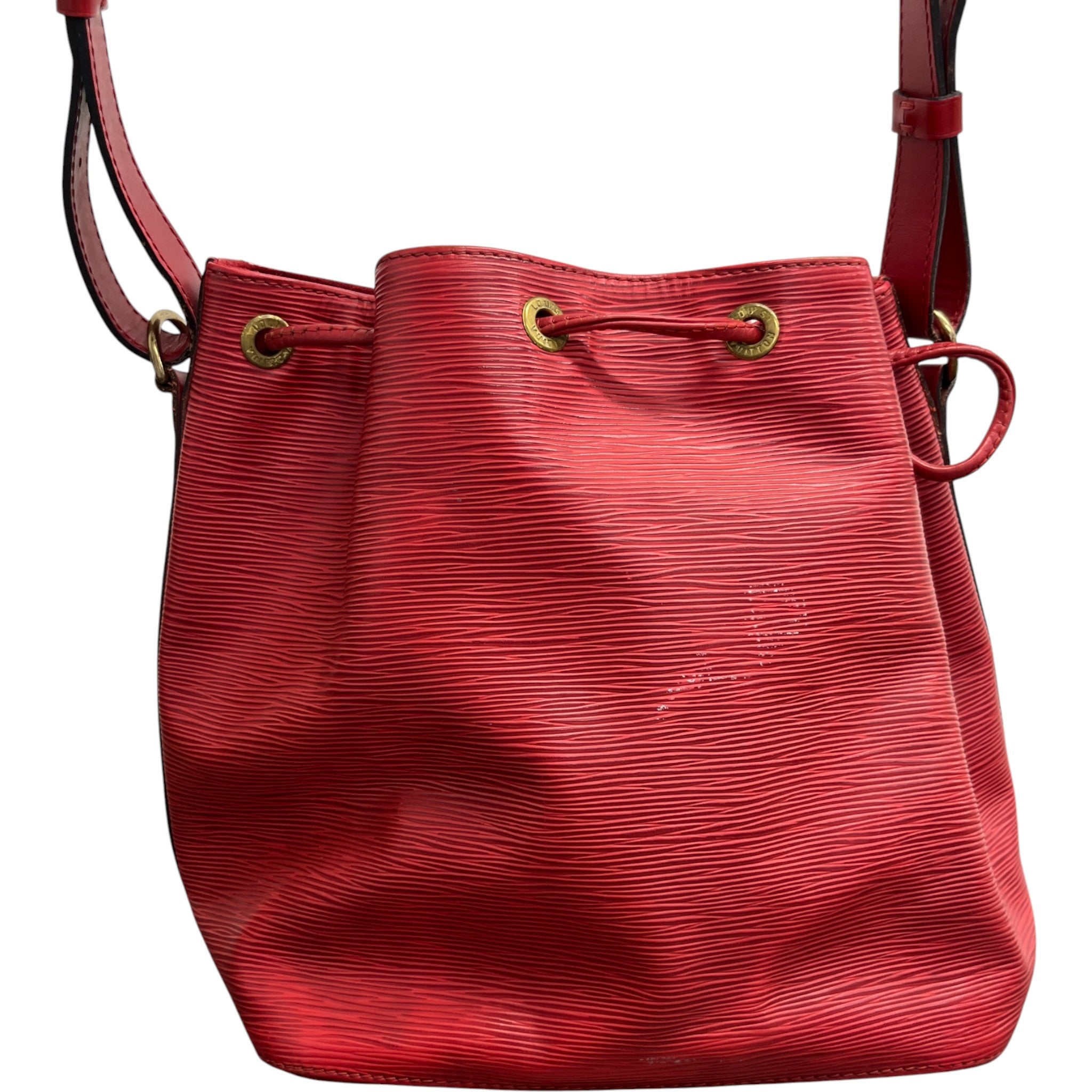 Women's Noe Epi Leather Bag Red