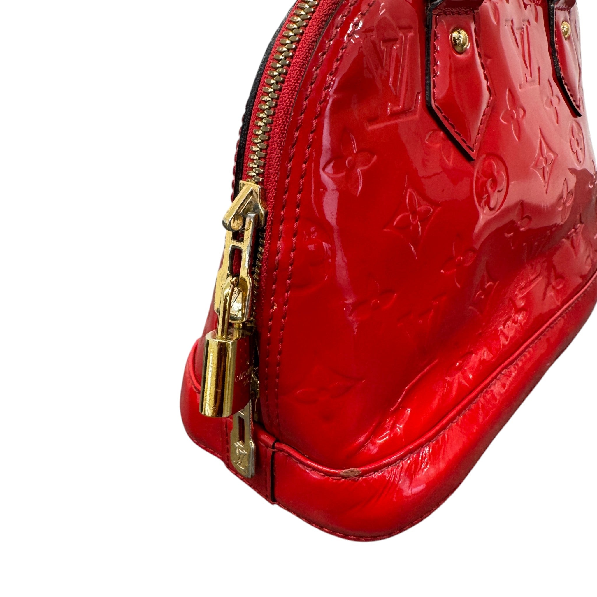 Women's Vernis Leather Alma Bb Bag Red