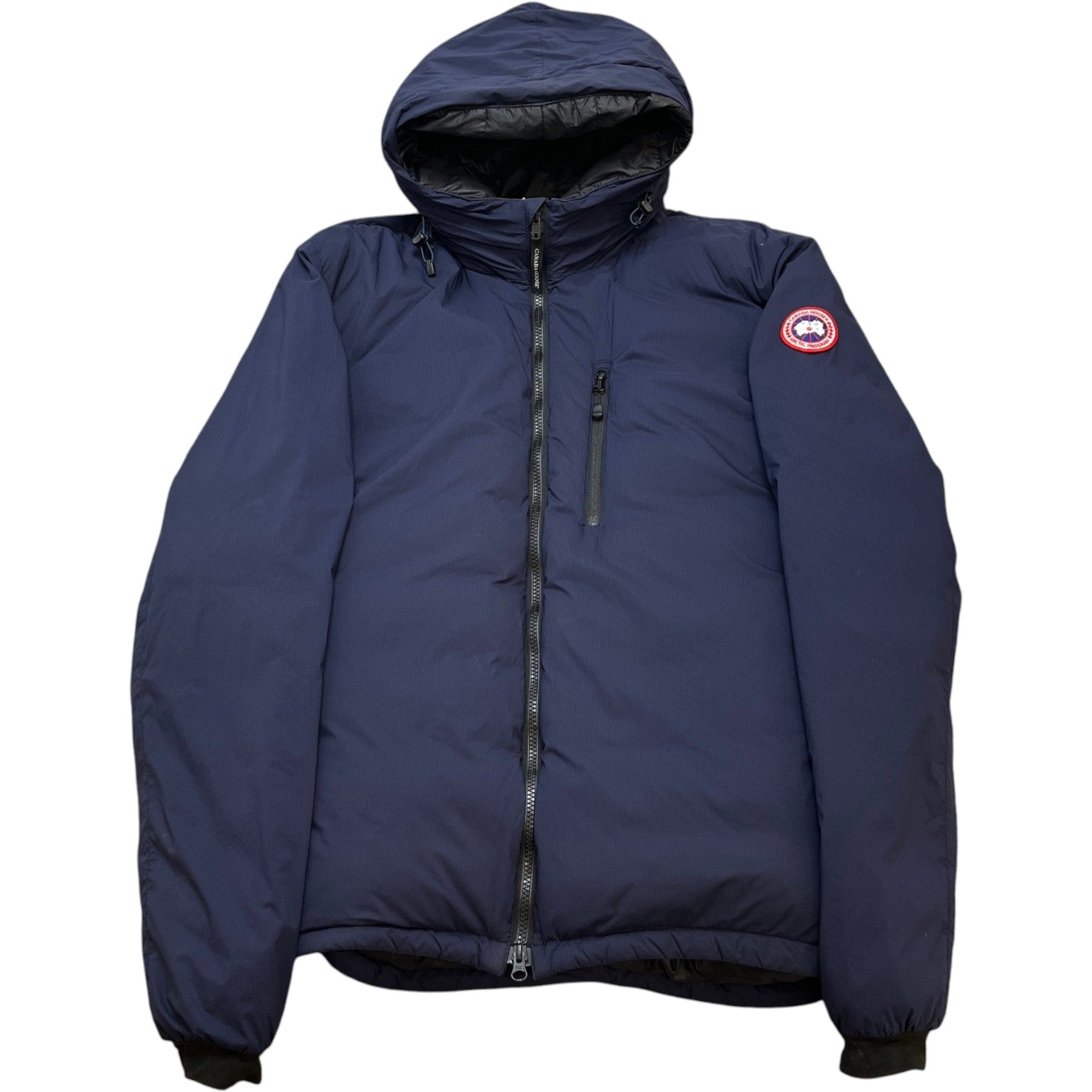 Men's Lodge Hoody Down Jacket Navy Size XXL