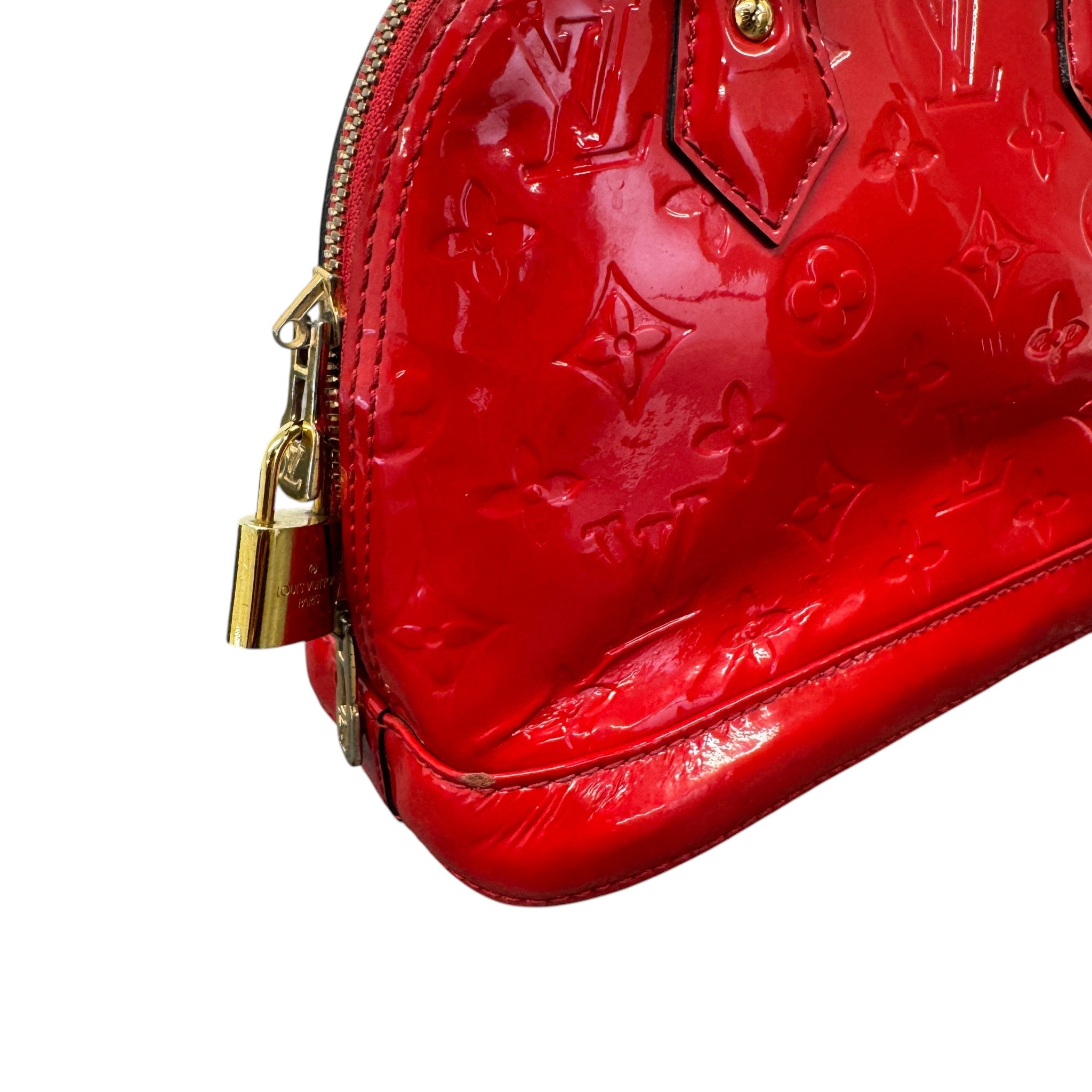 Women's Vernis Leather Alma Bb Bag Red