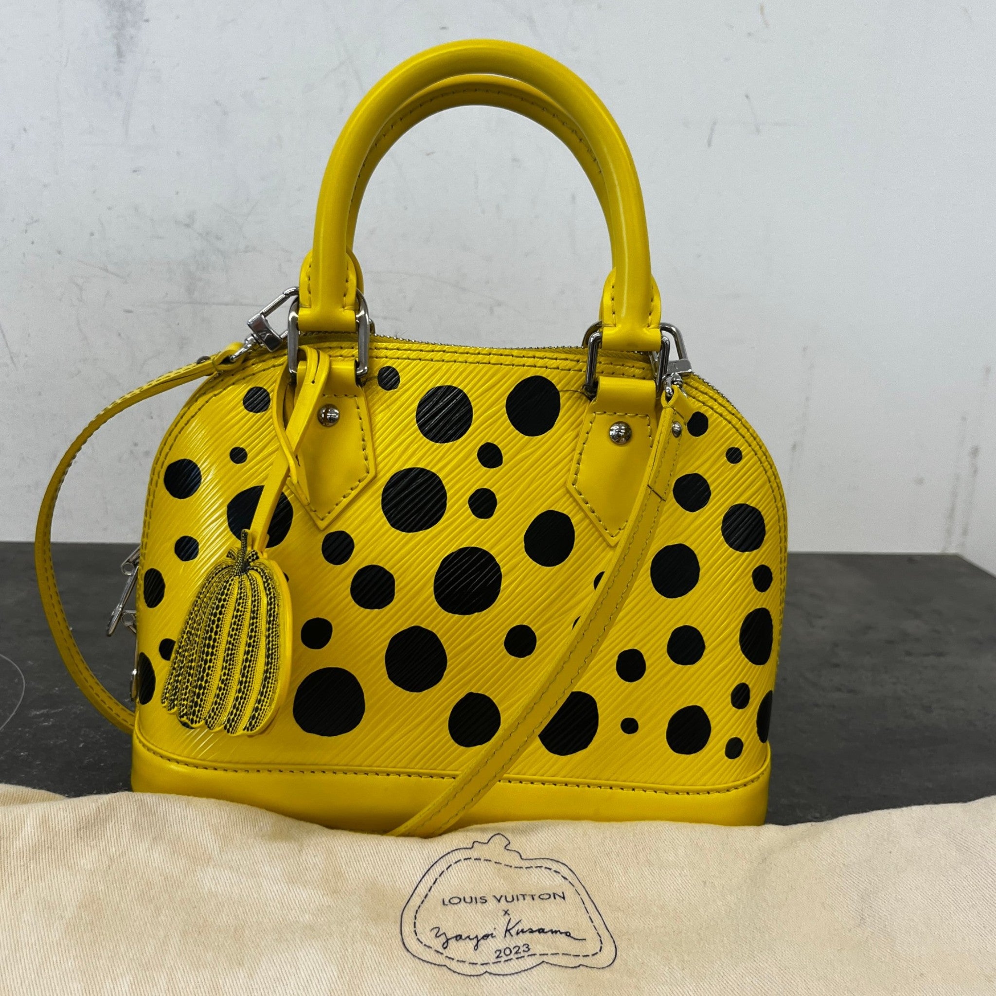 Women's X Yayoi Kusama Bb Alma Handbag Yellow