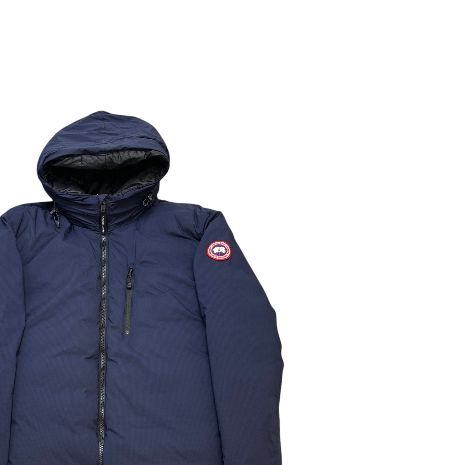 Men's Lodge Hoody Down Jacket Navy Size XXL