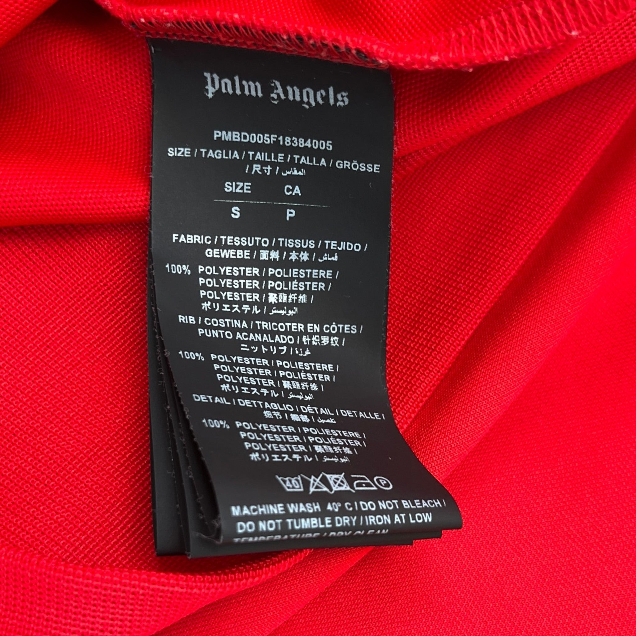 Men's Logo Print Hoodie Red Size S