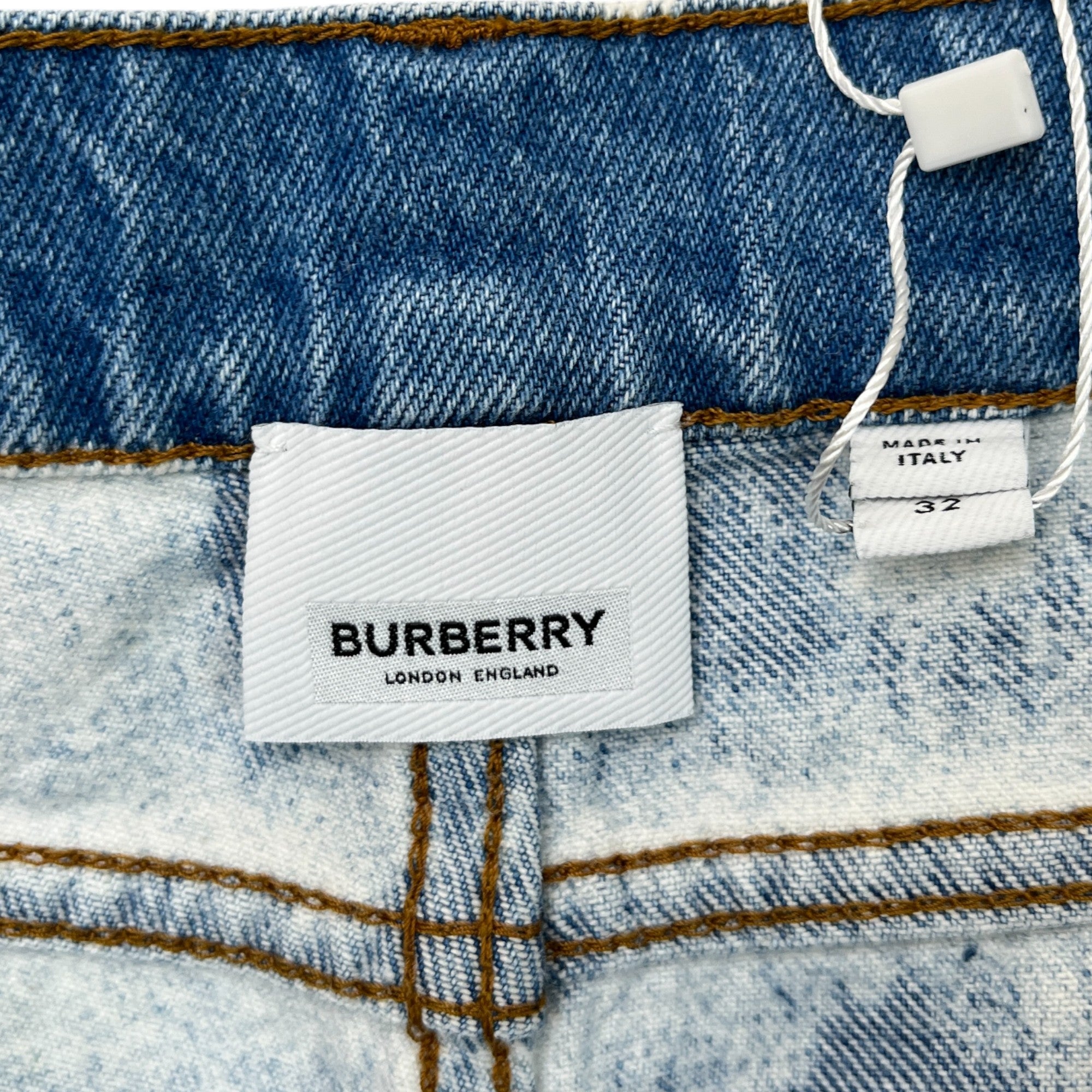 Men's Plaque Logo Tie Dye Jeans Blue Size IT 48 / UK 32