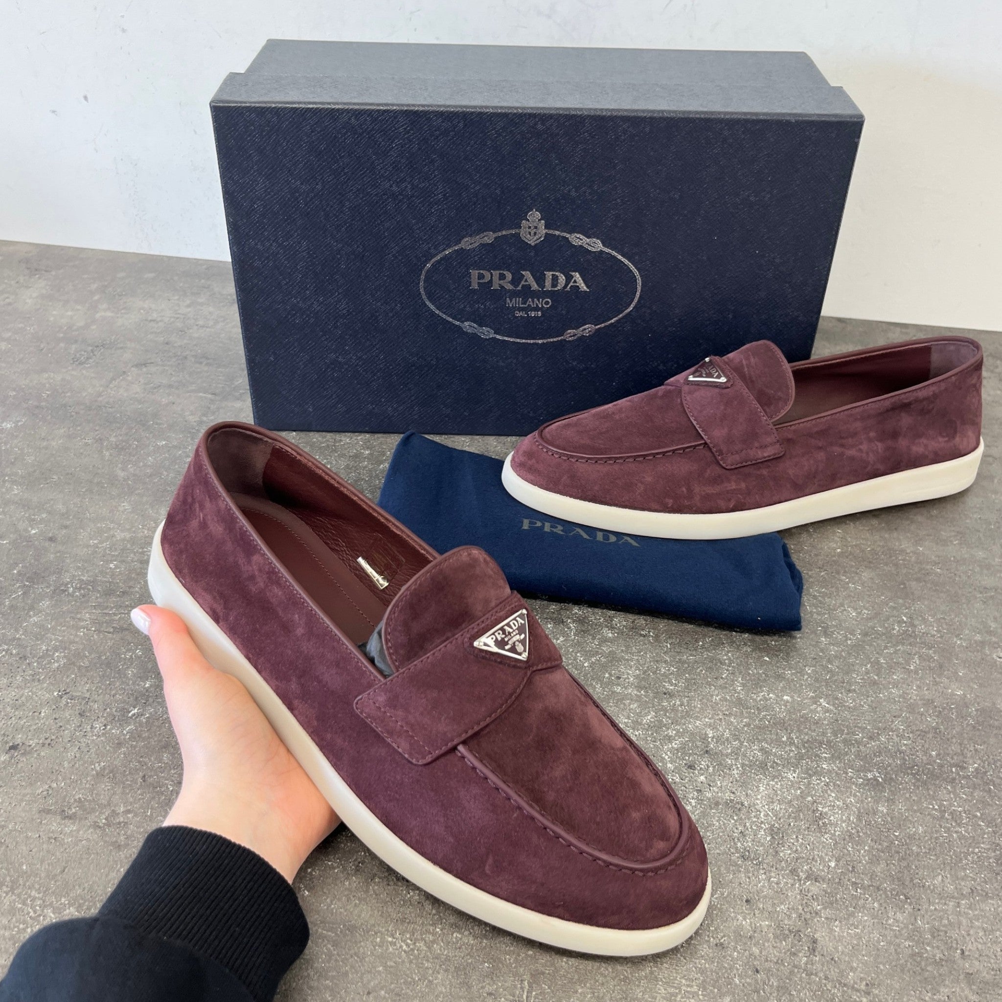 Men's Saint Tropez Bordeaux Loafers Burgundy Size EU 42.5 / UK 8.5