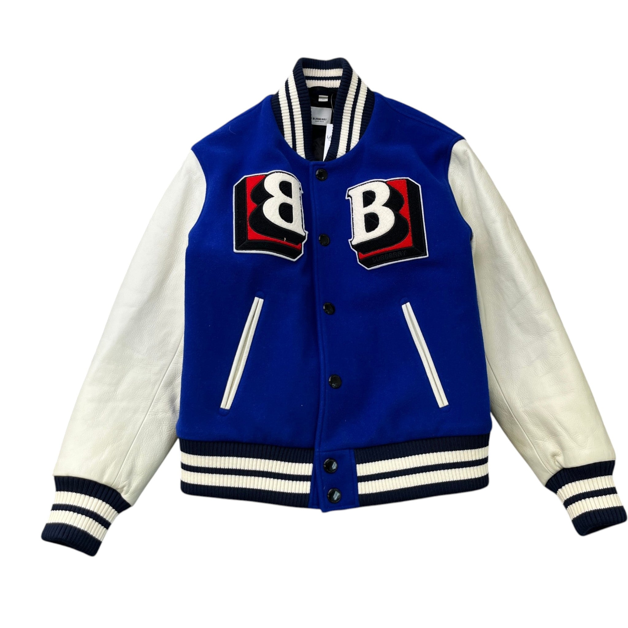 Men's Applique Logo Varsity Jacket Blue Size IT 46 / S