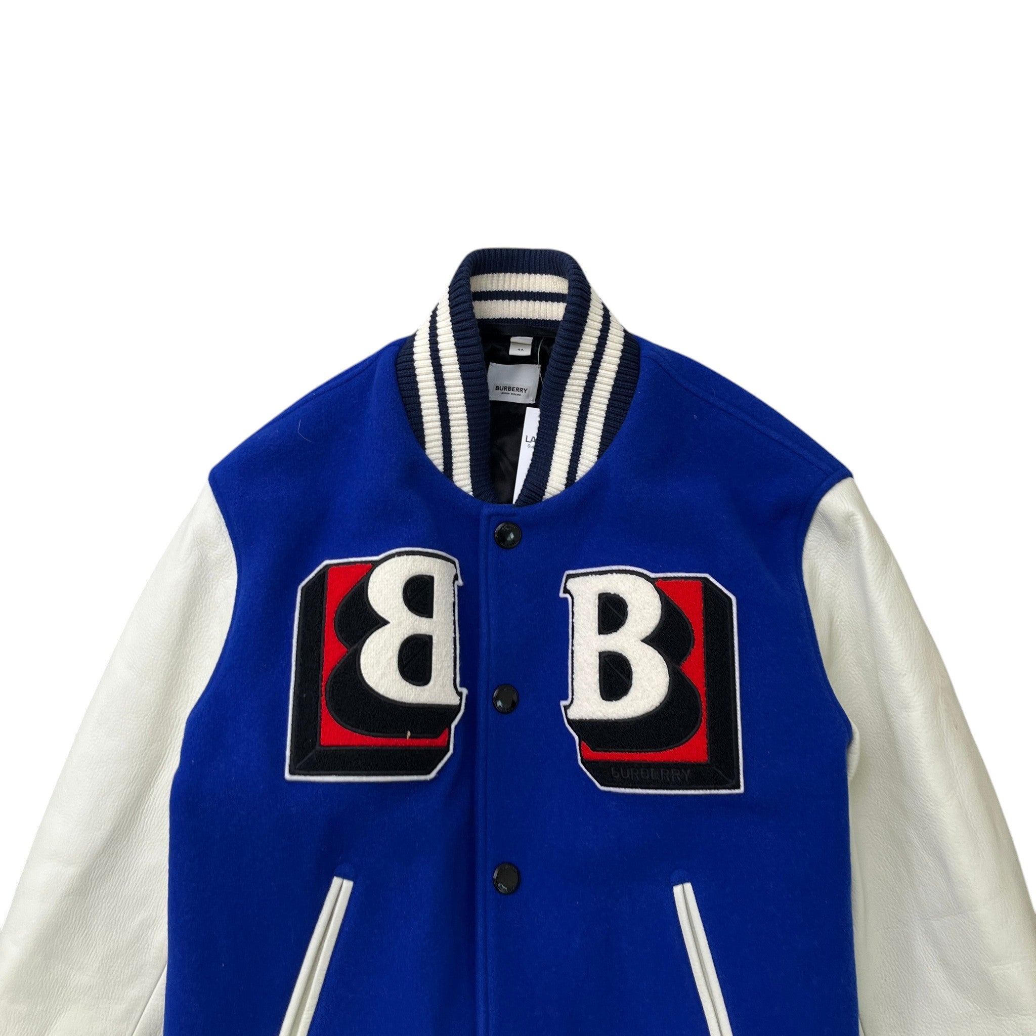 Men's Applique Logo Varsity Jacket Blue Size IT 46 / S