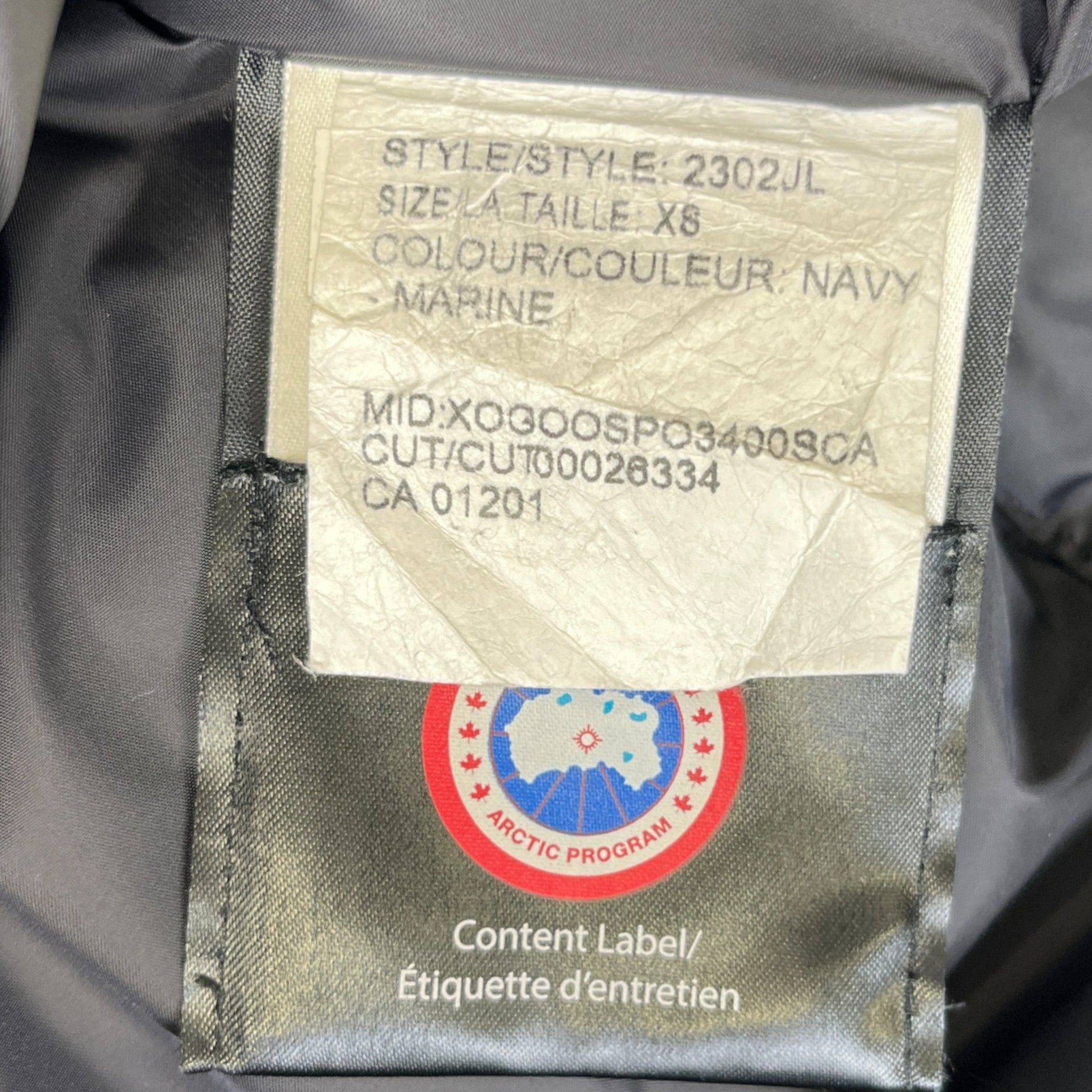 Women's Shelburne Parka Down Jacket Navy Size XS