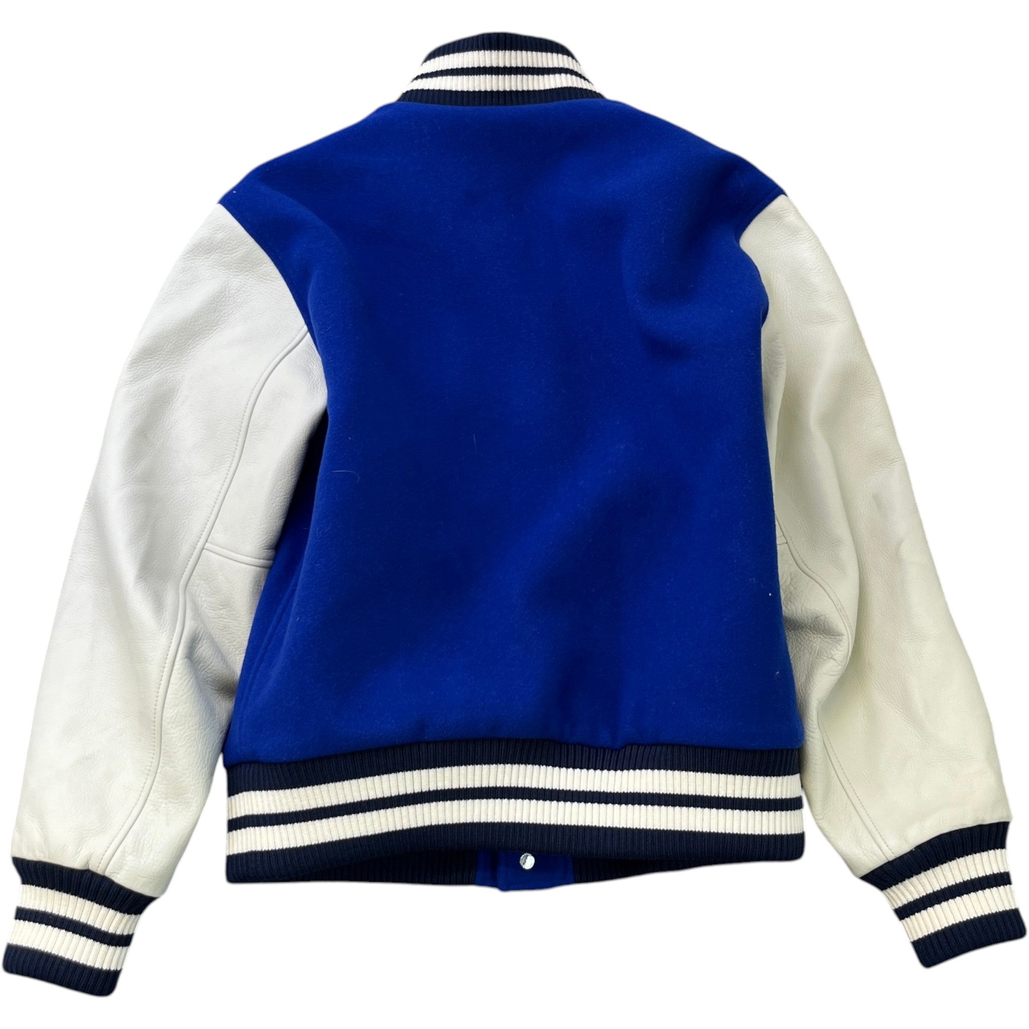 Men's Applique Logo Varsity Jacket Blue Size IT 46 / S