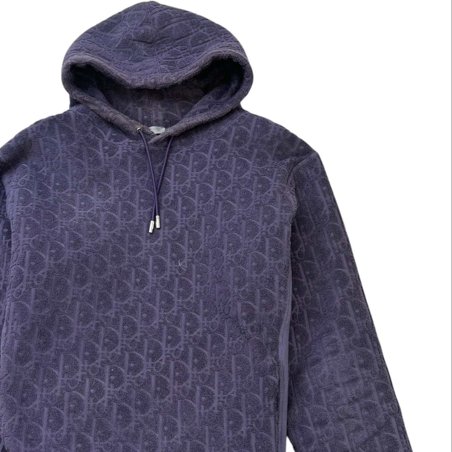 Men's Oblique Hoodie Navy Size M