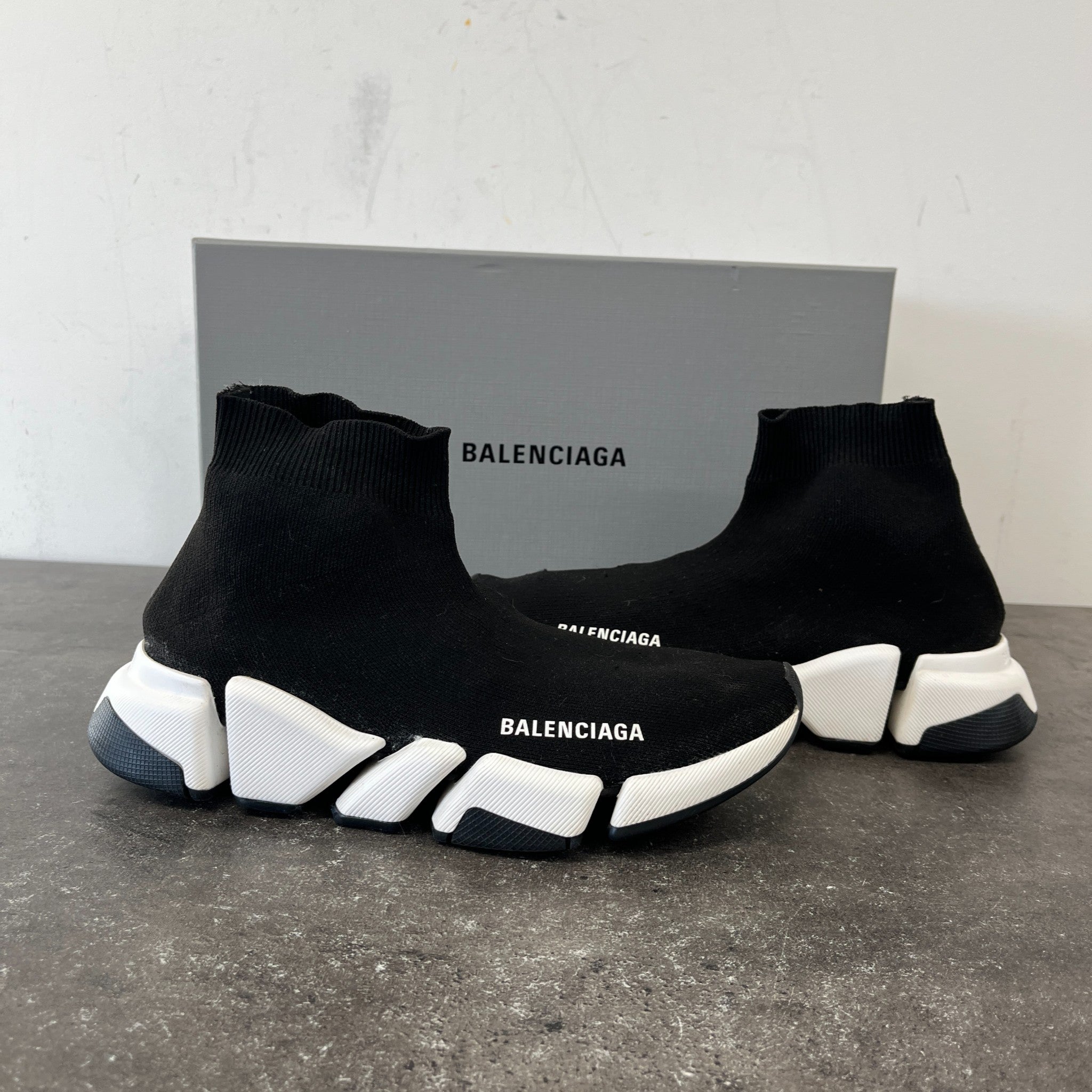 Women's Speed Sock High Trainers Black Size EU 38 / UK 5