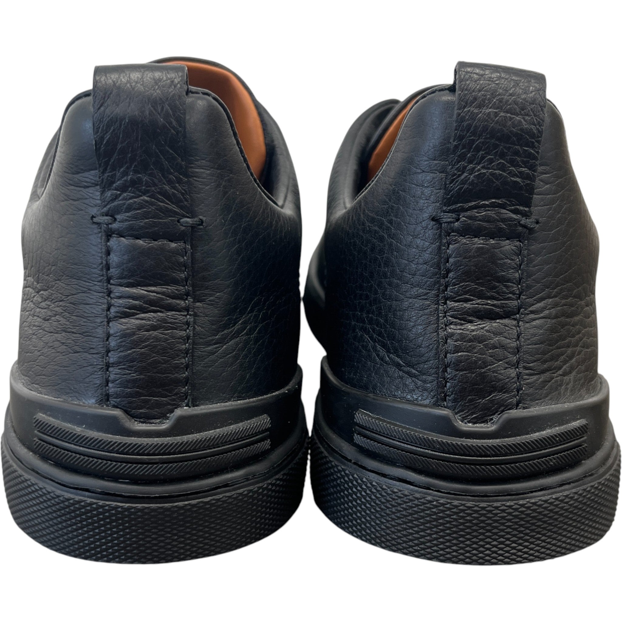 Men's Triple Stitch Low Trainers Black Size EU 44 / UK 10