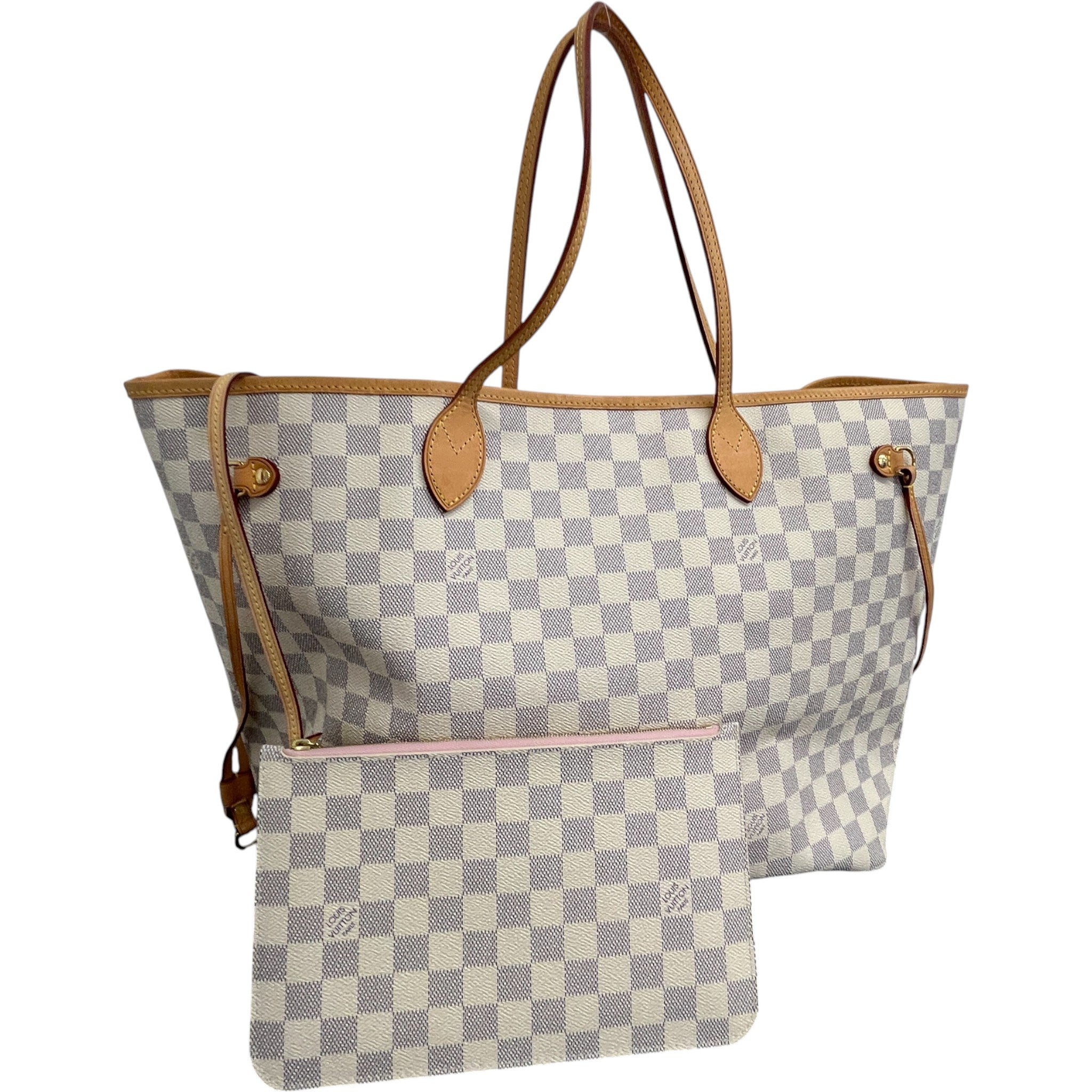 Women's Damier Azur Neverfull Gm Bag White