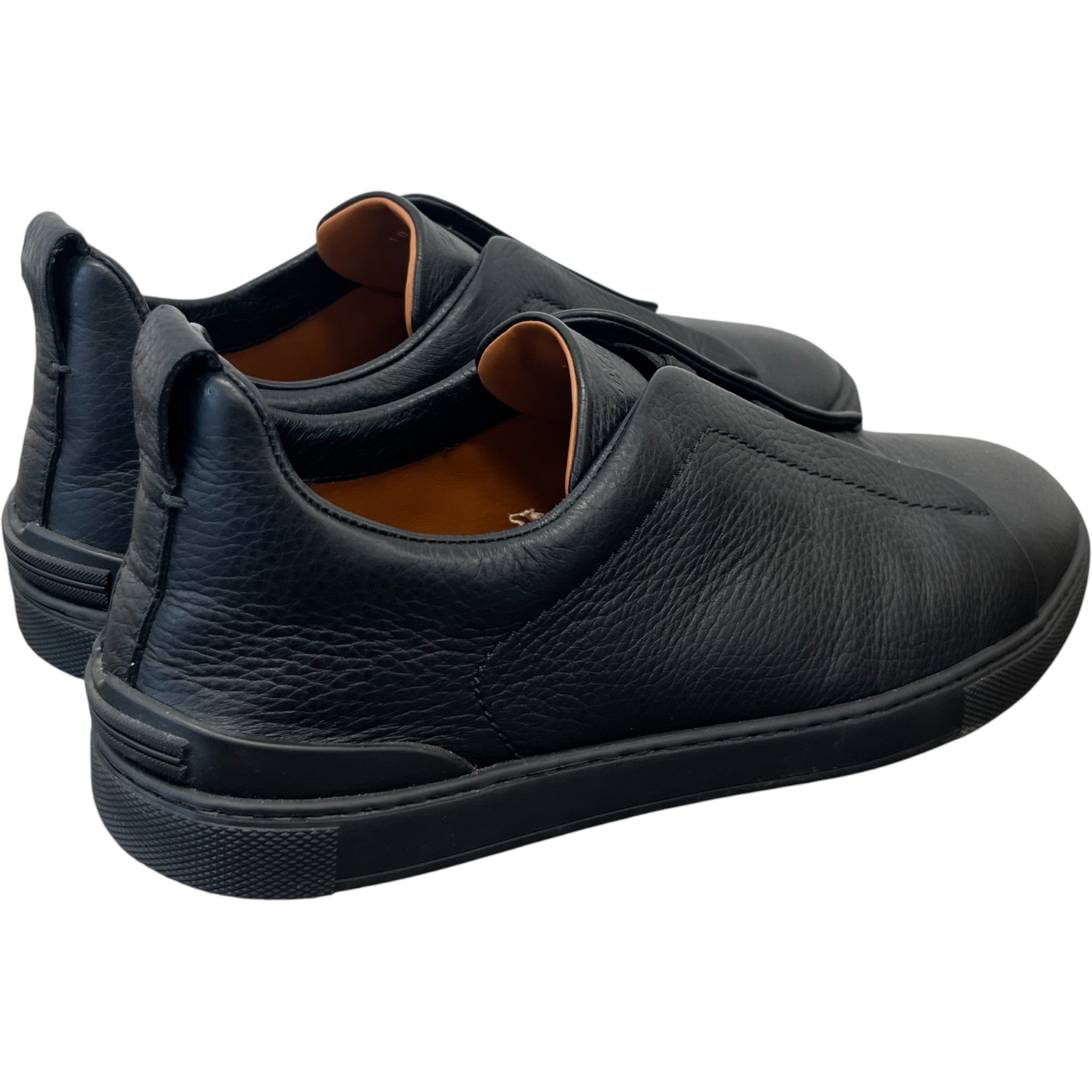 Men's Triple Stitch Low Trainers Black Size EU 44 / UK 10