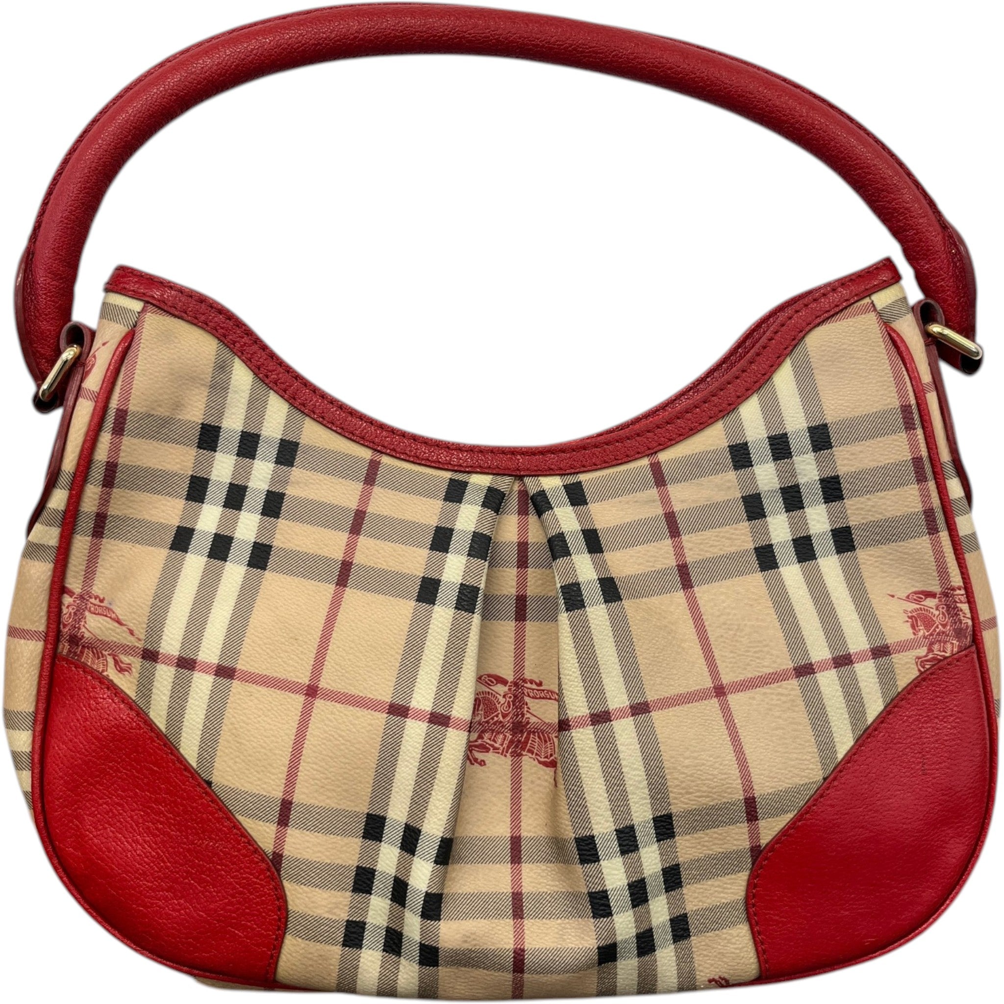Women's Haymarket Check Hernville Hobo Bag Beige