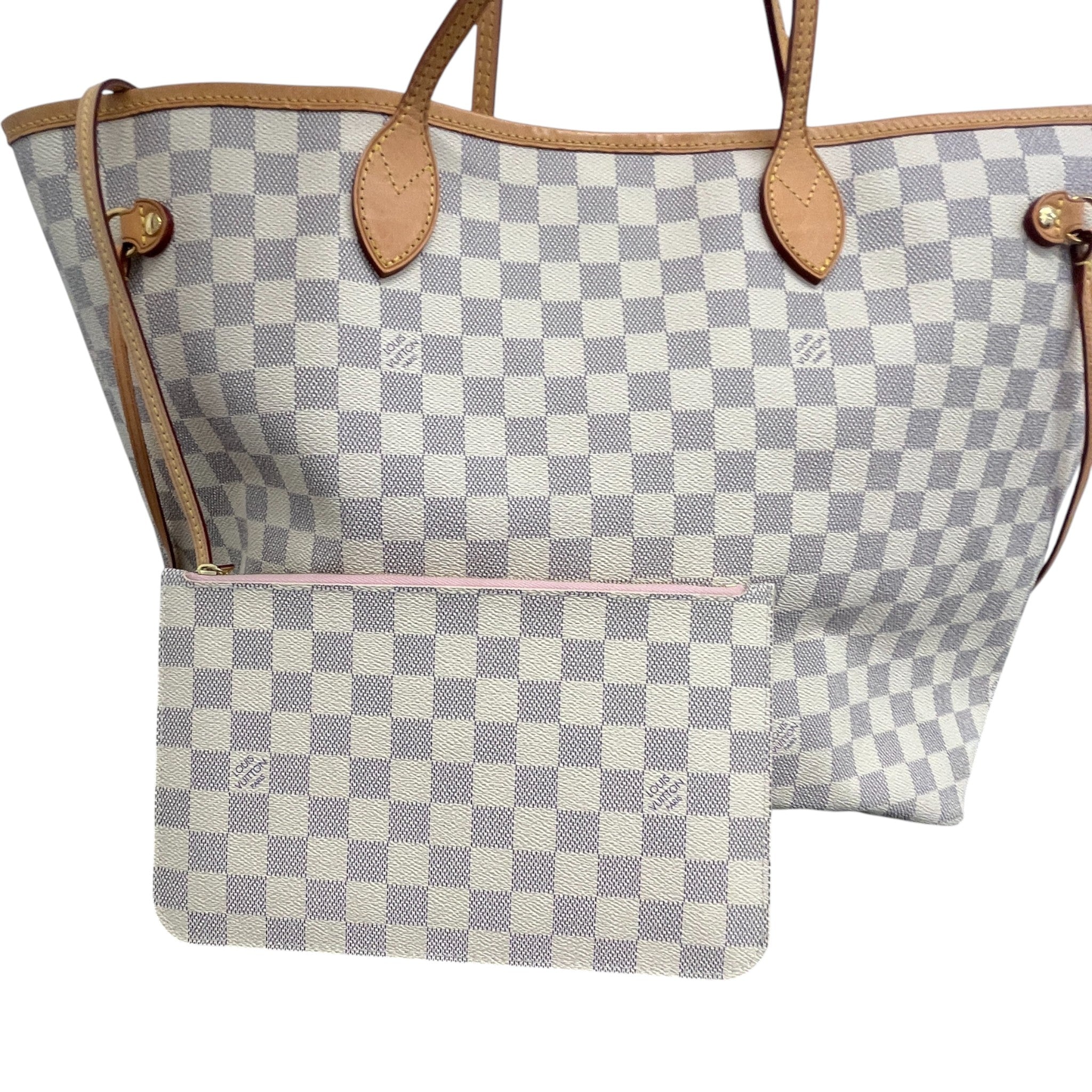Women's Damier Azur Neverfull Gm Bag White