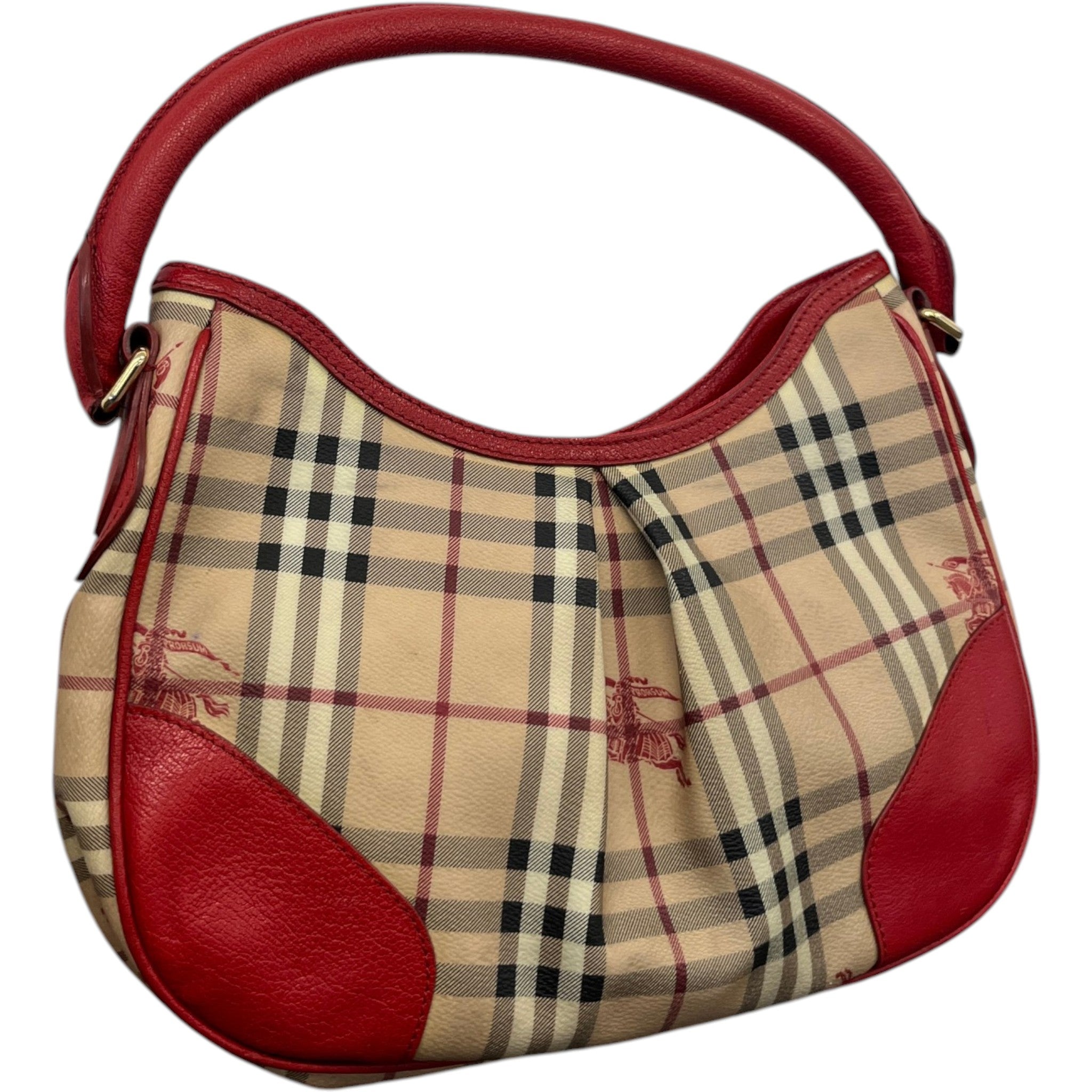 Women's Haymarket Check Hernville Hobo Bag Beige