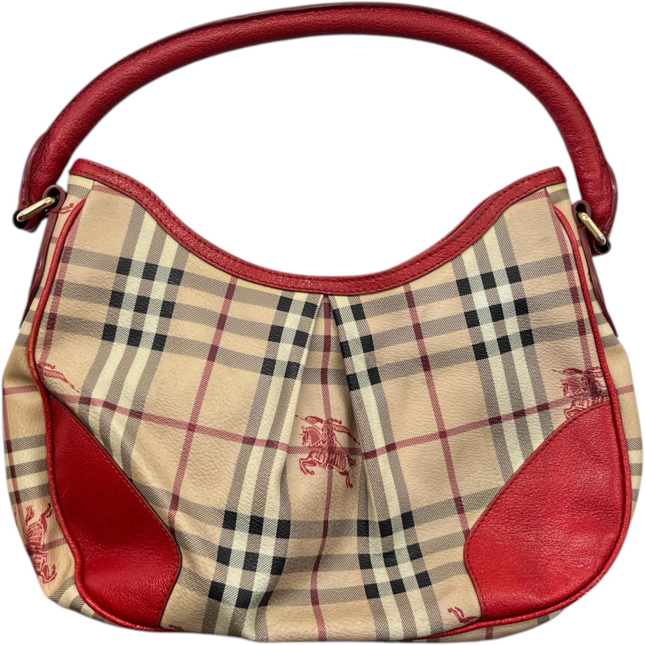 Women's Haymarket Check Hernville Hobo Bag Beige