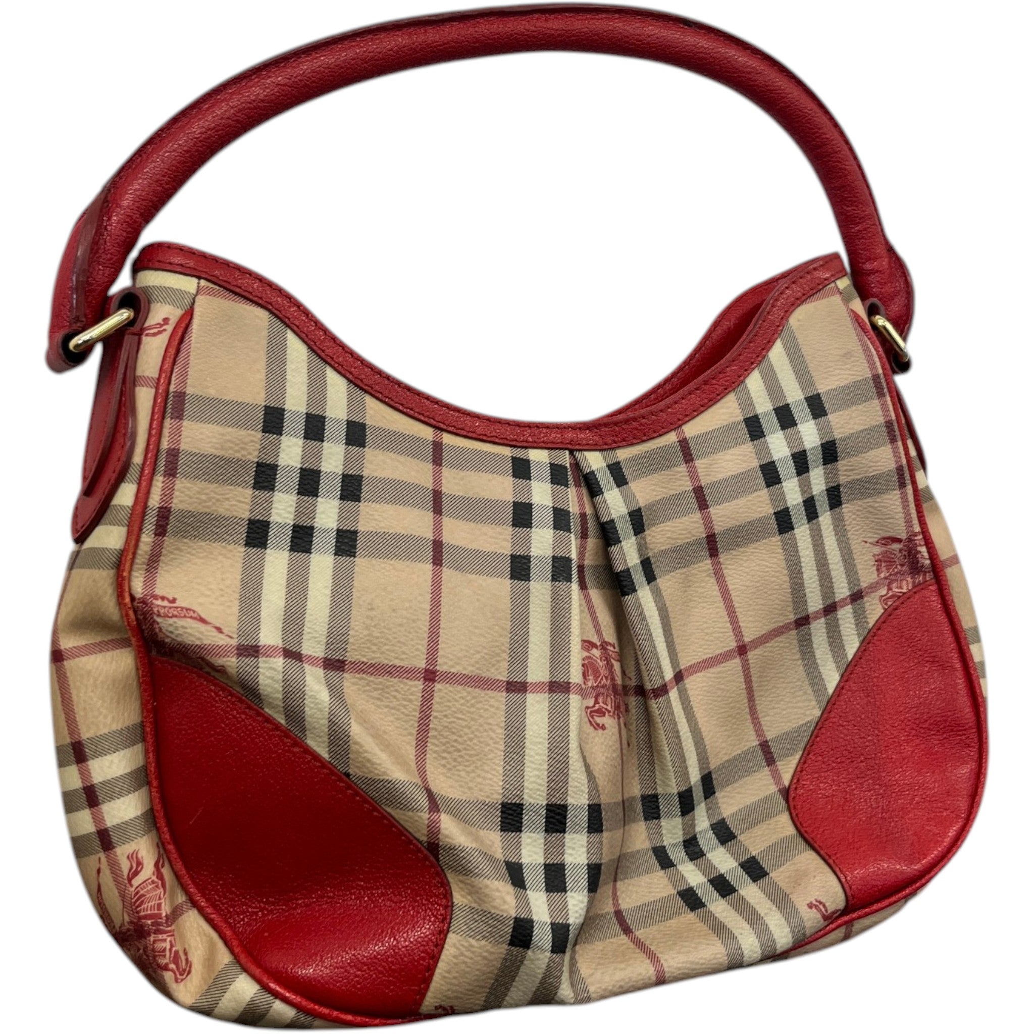Women's Haymarket Check Hernville Hobo Bag Beige