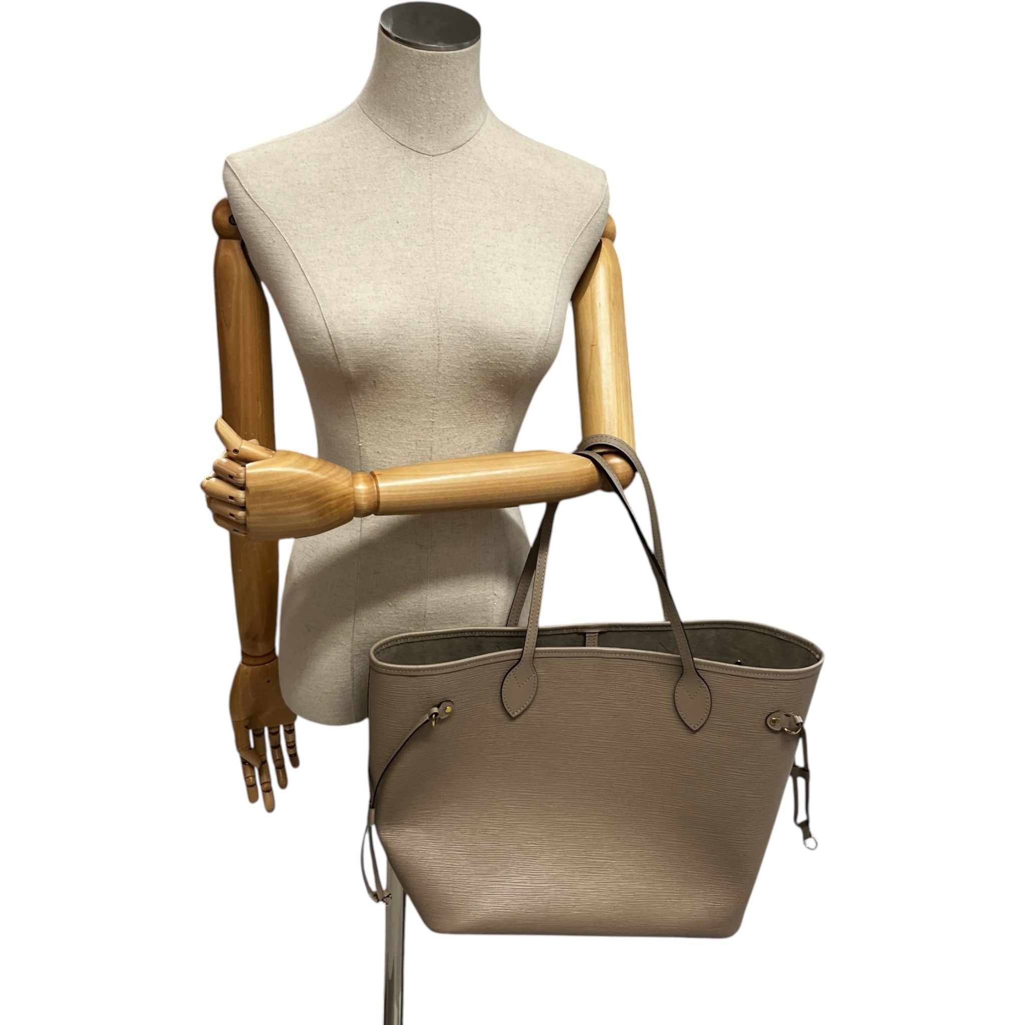 Women's Neverfull Mm Epi Galet Bag Beige