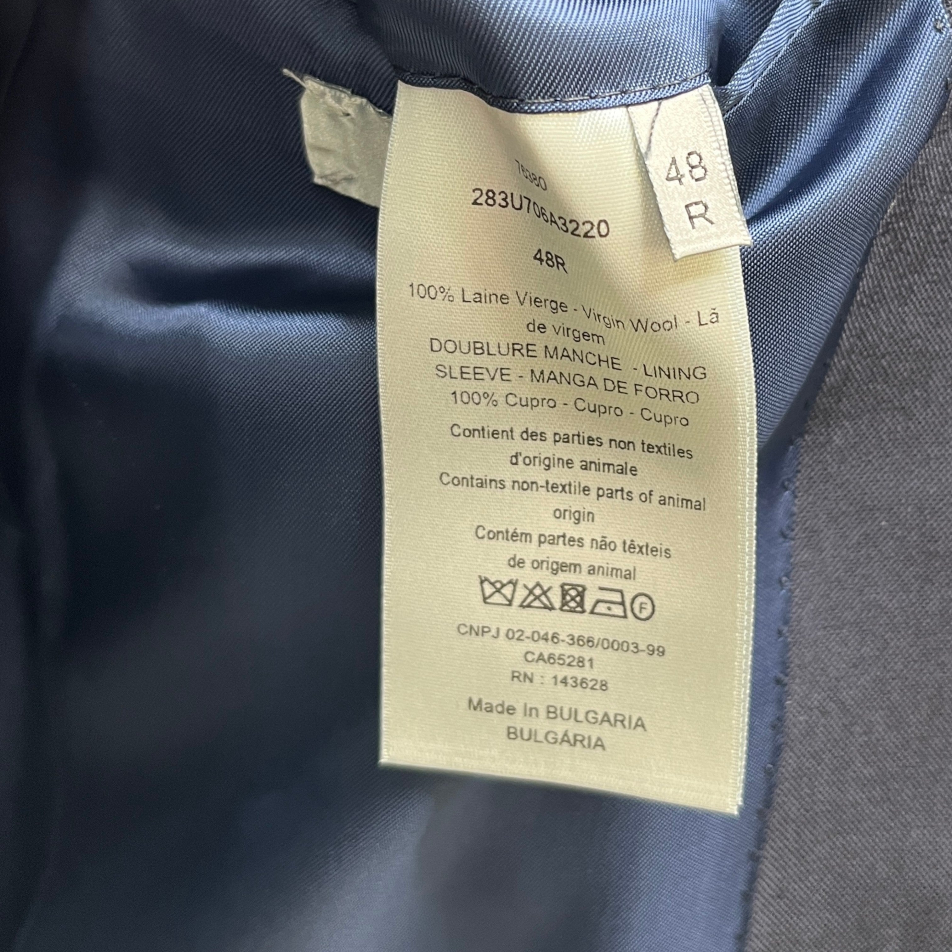 Men's Plain Suit Navy Size 48R